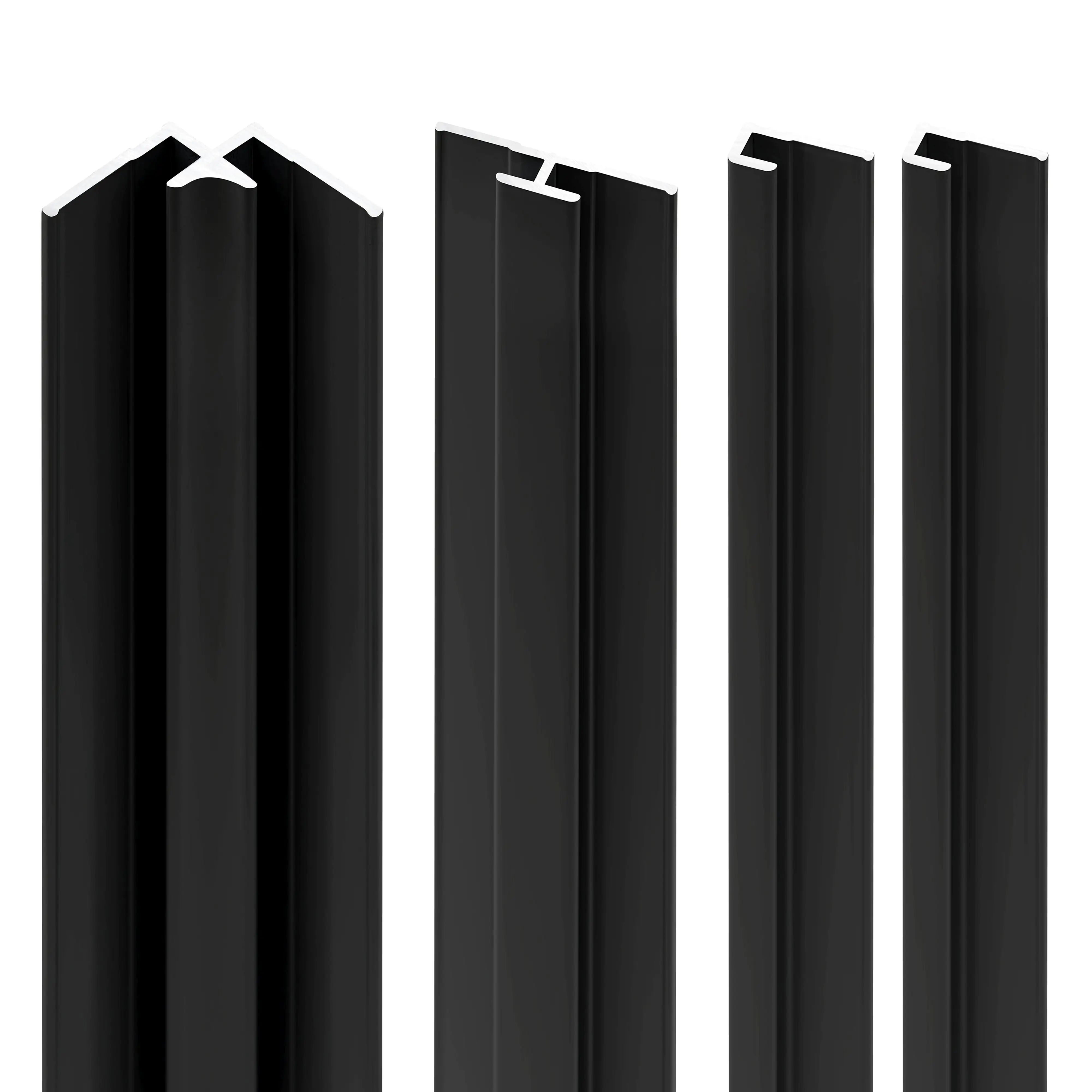 Schulte Profilset für Duschrückwände mattschwarz 210 cm Schulte Profilset für Duschrückwände mattschwarz 210 cm