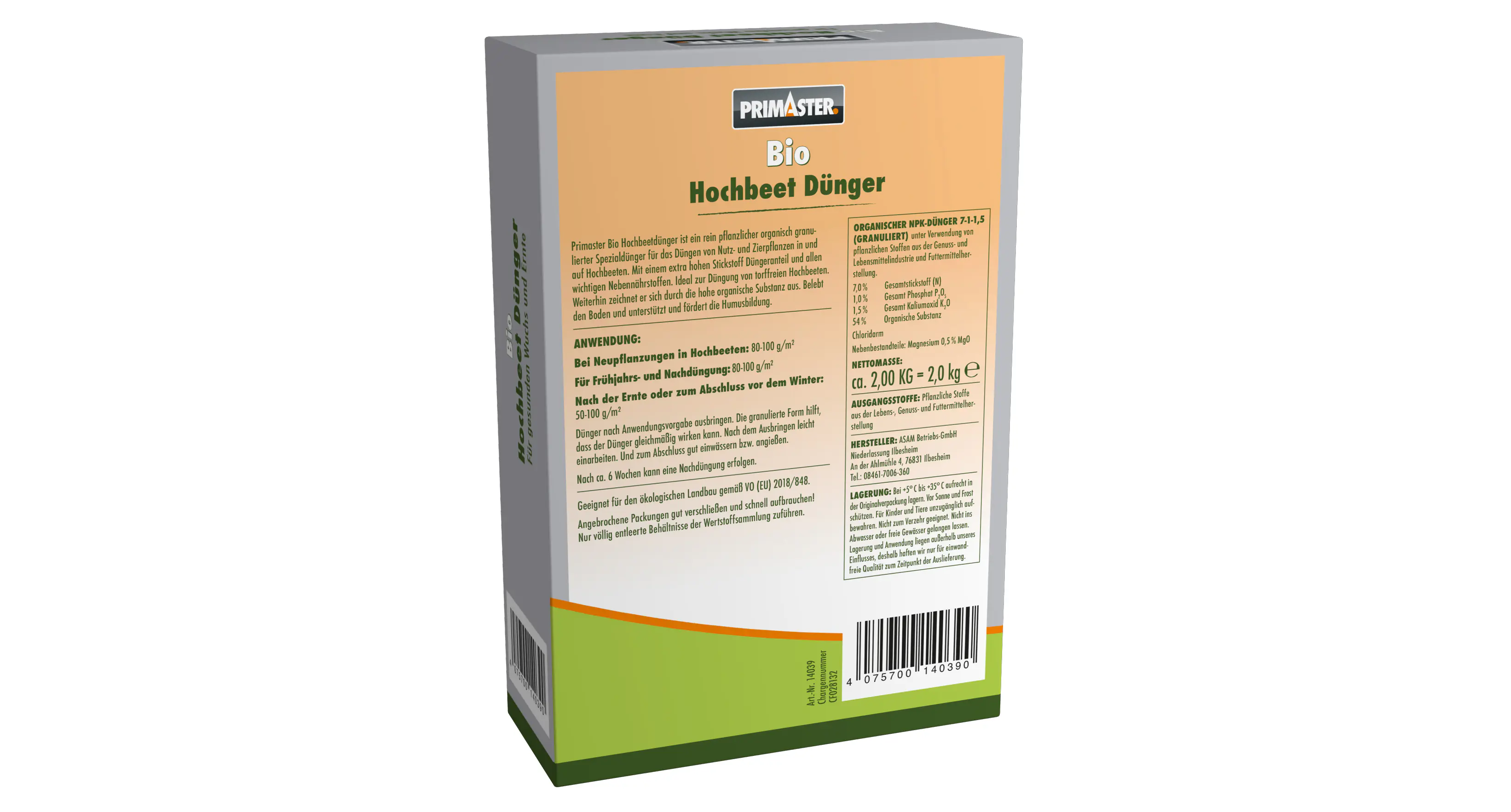 Primaster Bio Hochbeetdünger 2 kg