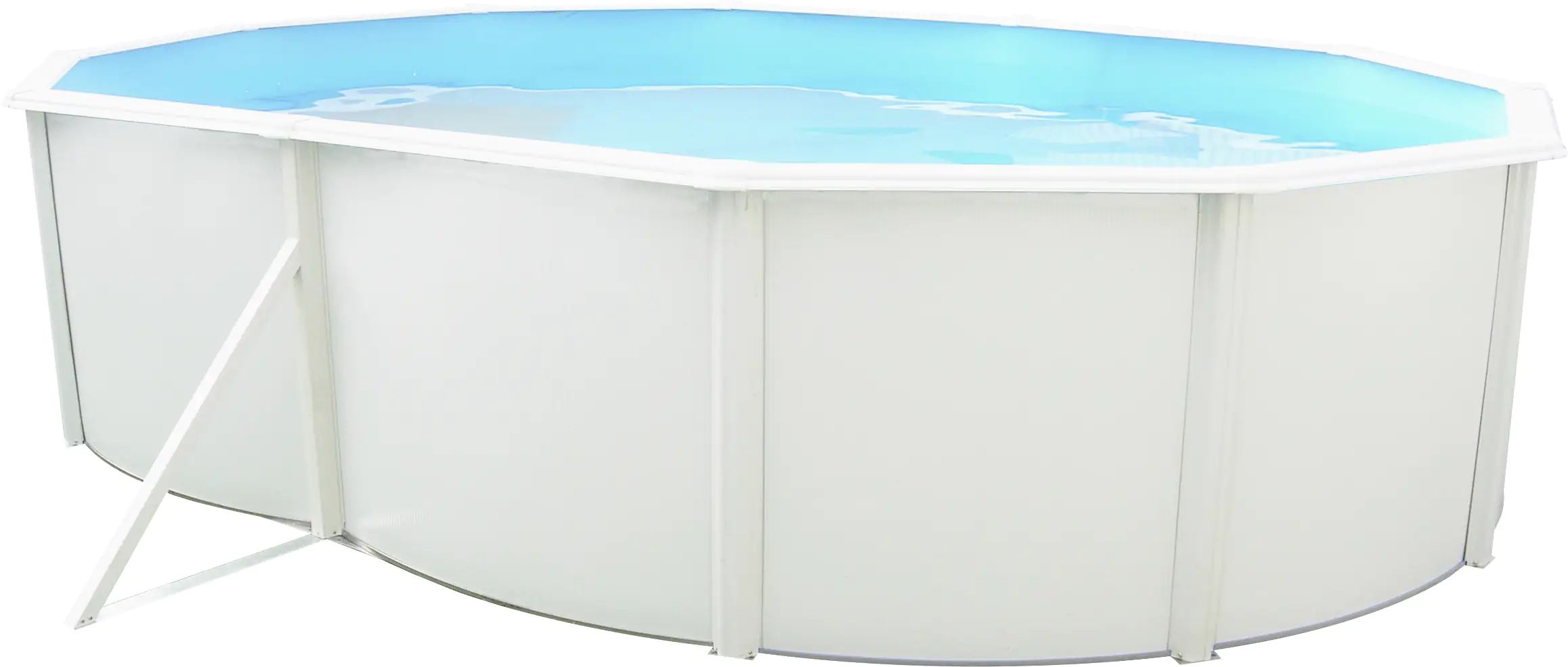 Steinbach Stahlwandpool Set Nuovo weiß, 550 x 366 x 120 cm