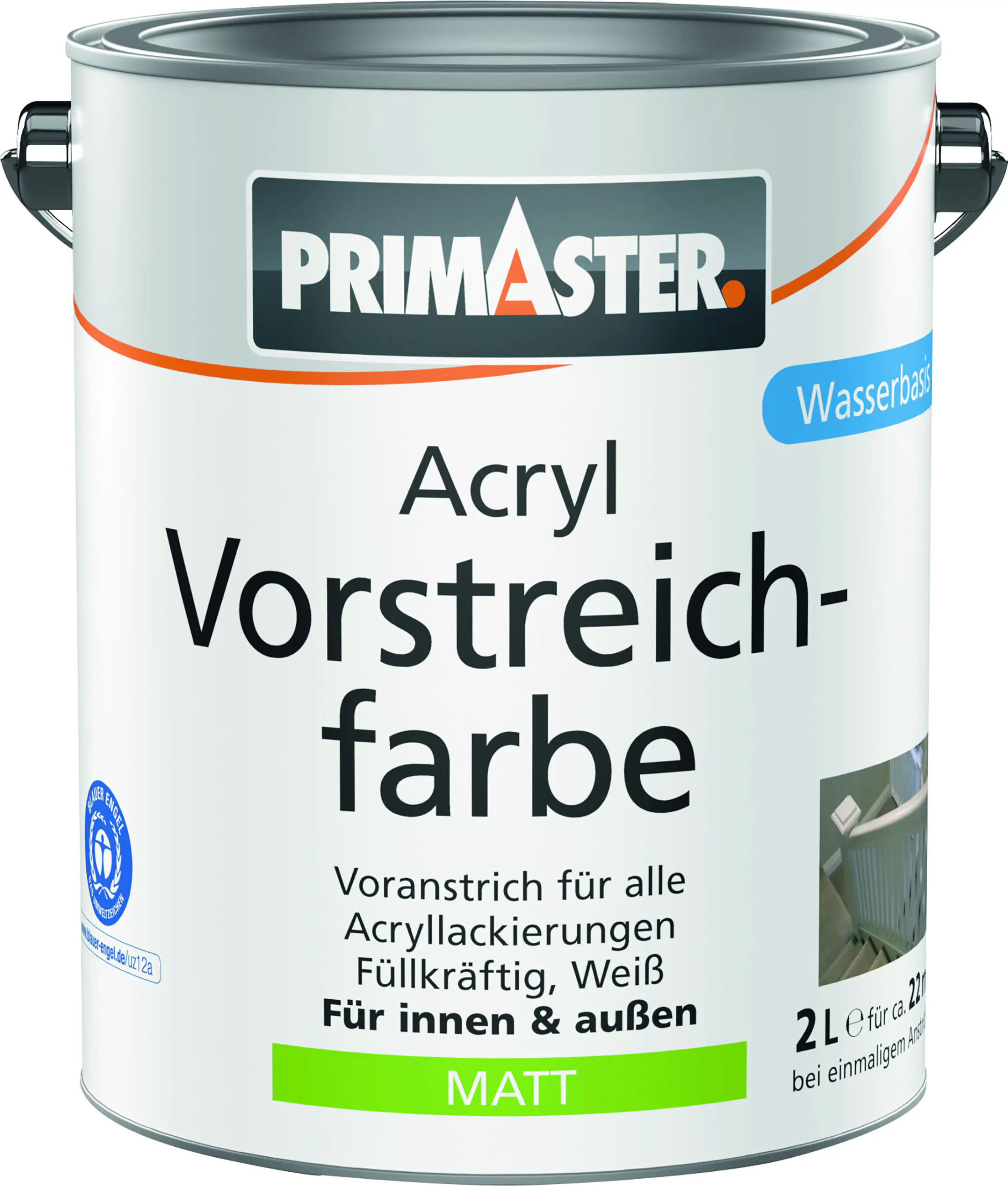 Primaster Acryl Vorstreichfarbe 2 L weiß Primaster Acryl Vorstreichfarbe 2 L weiß