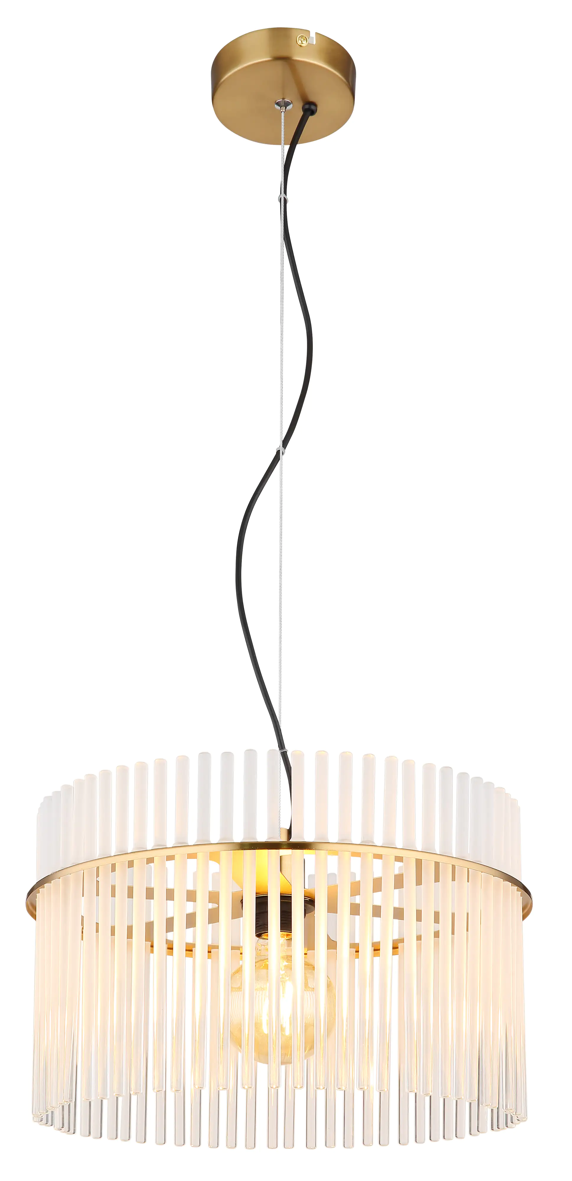 Globo Deckenleuchte Gorley gold opal 40 x 125 cm E27 Globo Deckenleuchte Gorley gold opal 40 x 125 cm E27