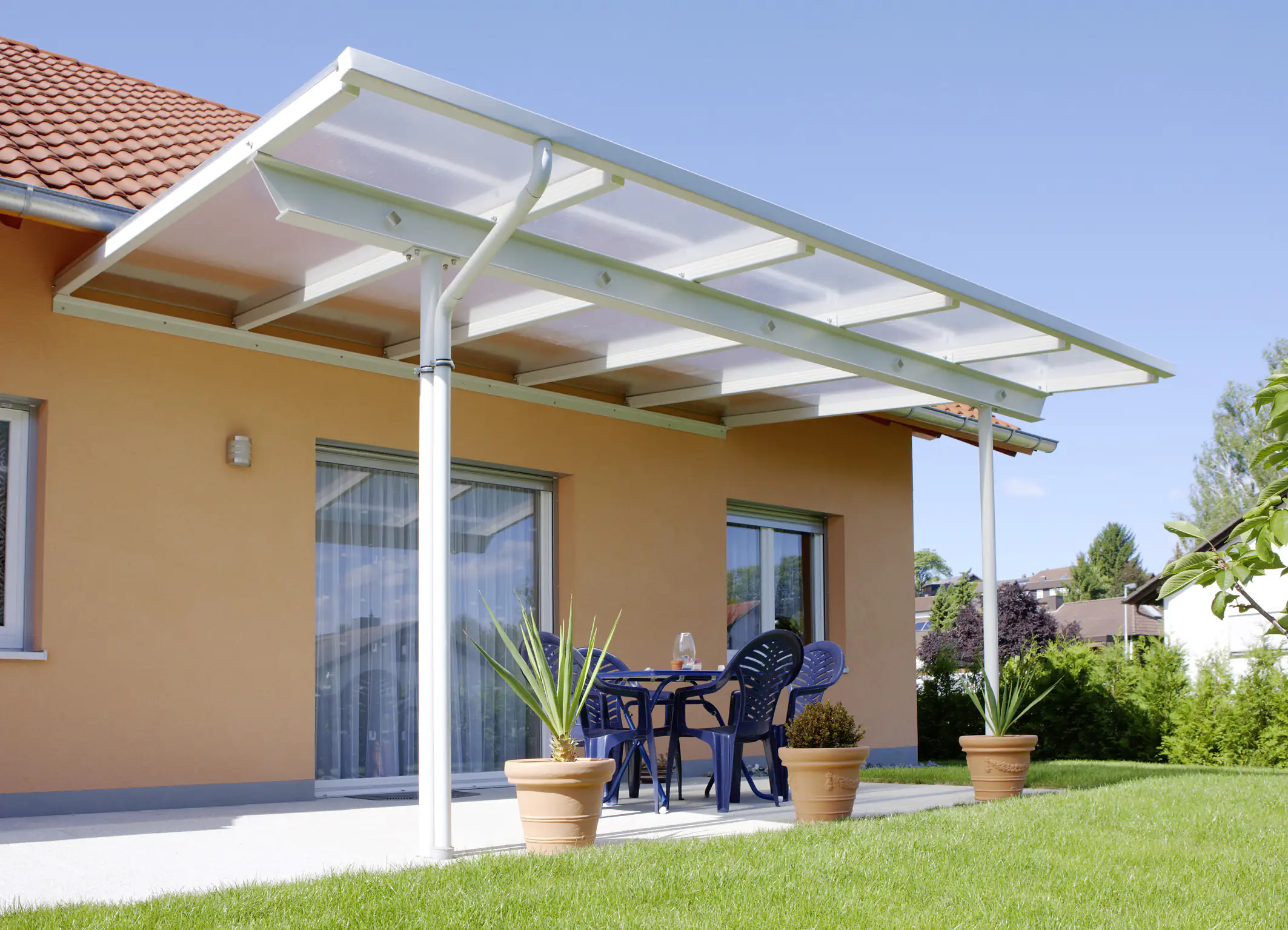 4003412106038_1268393 Gutta Polycarbonat-Doppelstegplatte Dual Estetics 300 x 98 cm 16 mm klar
