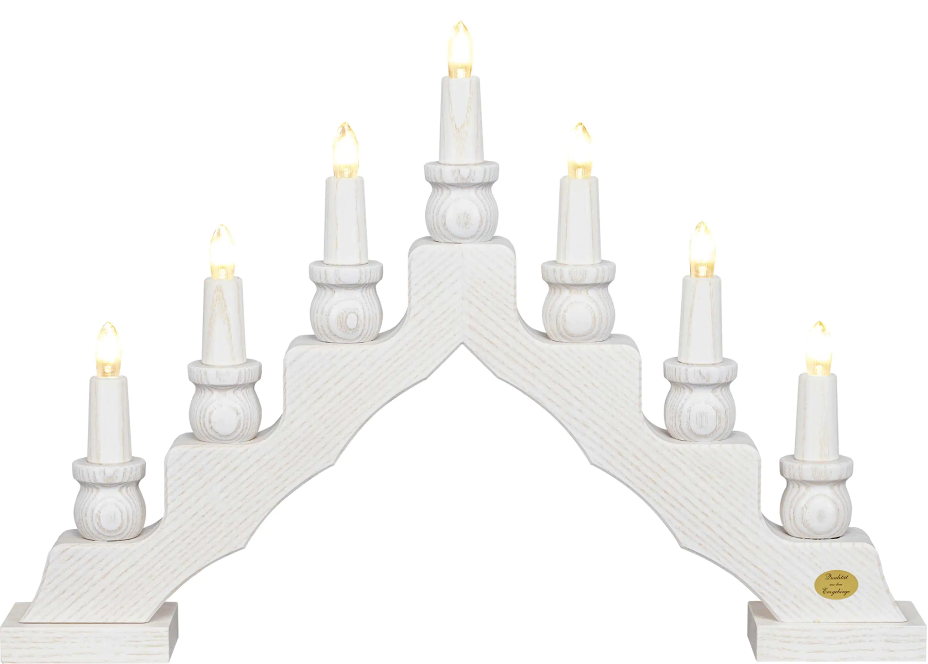 Saico Premium-Schwedenleuchter, weiß 46,5 x 34 x 6 cm Saico Premium-Schwedenleuchter, weiß 46,5 x 34 x 6 cm
