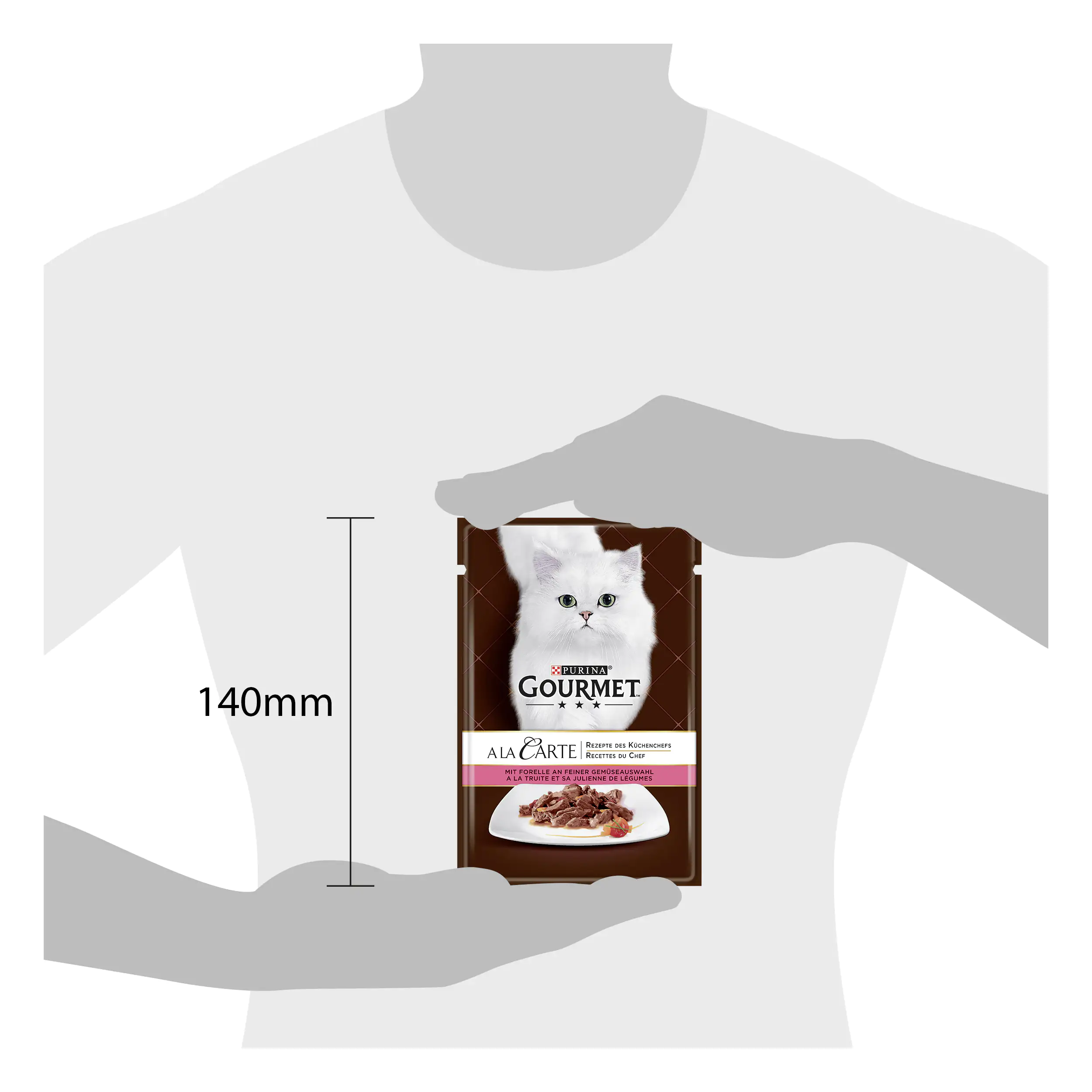 Gourmet A la Carte mit Forelle an feiner Gemüseauswahl 85 g Gourmet A la Carte mit Forelle an feiner Gemüseauswahl 85 g