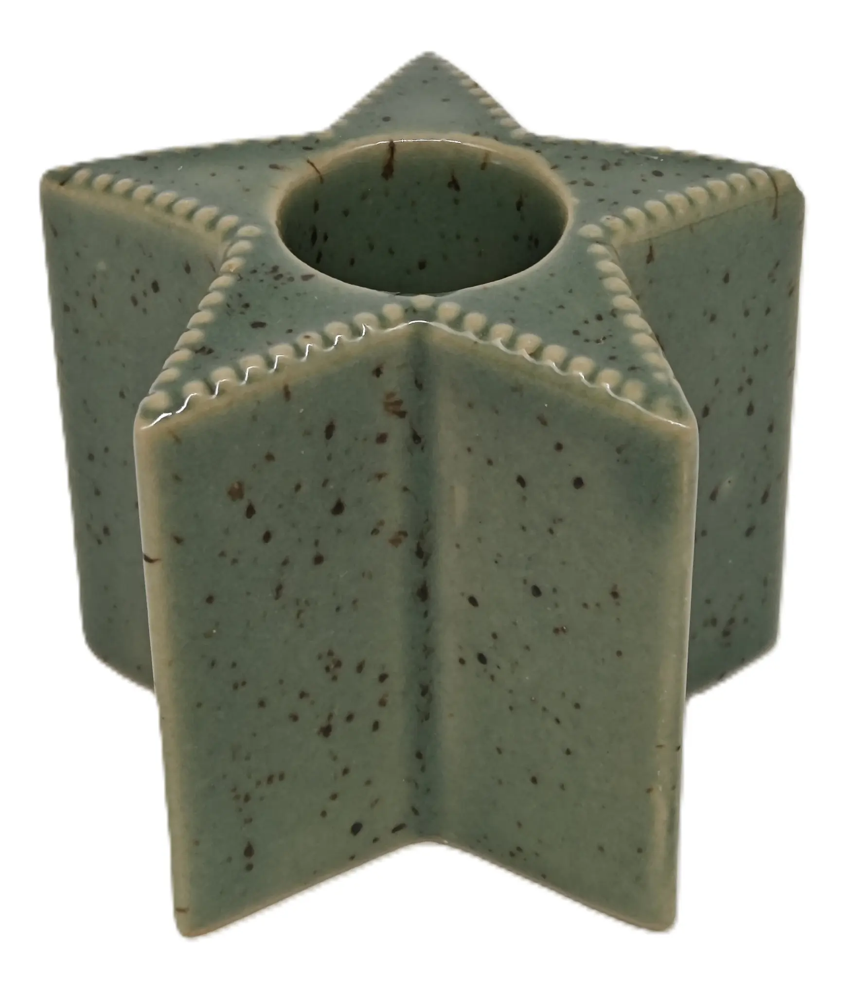 TrendLine Kerzenhalter Stern 6,2 x 4,9 cm grün