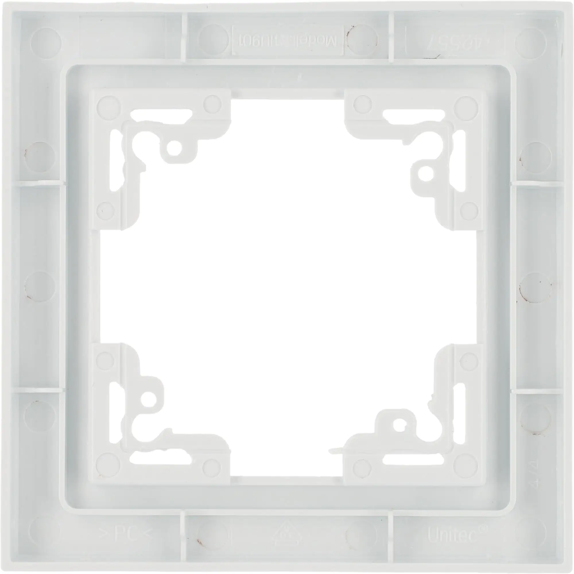 Unitec Abdeckrahmen 1-fach Melbourne S702 ultraweiß