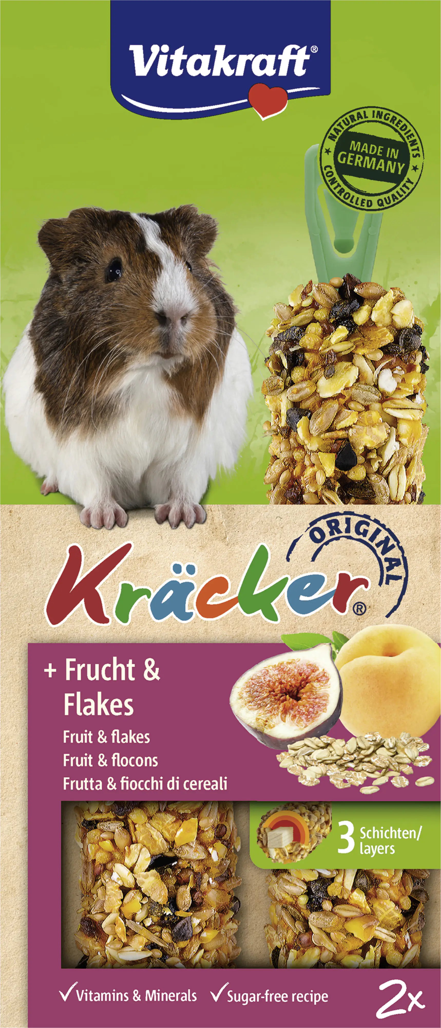 Vitakraft Kräcker® Frucht & Flakes 2 Stück / 112 g