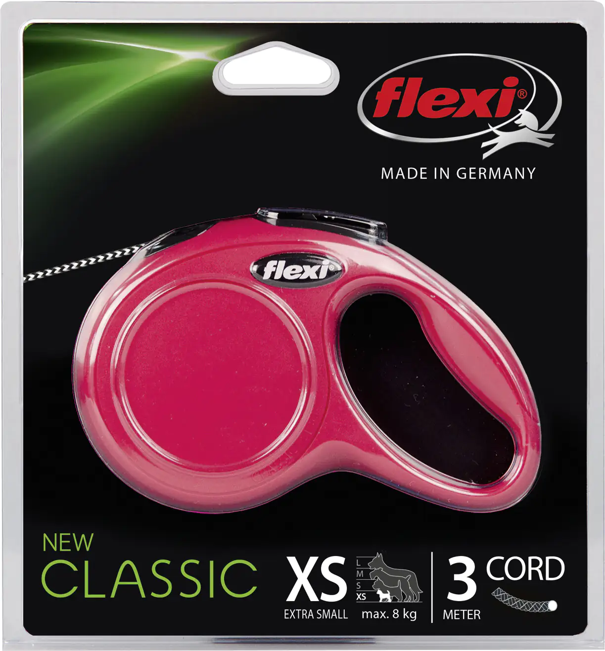 Flexi Hundeleine New Classic XS rot, Seil