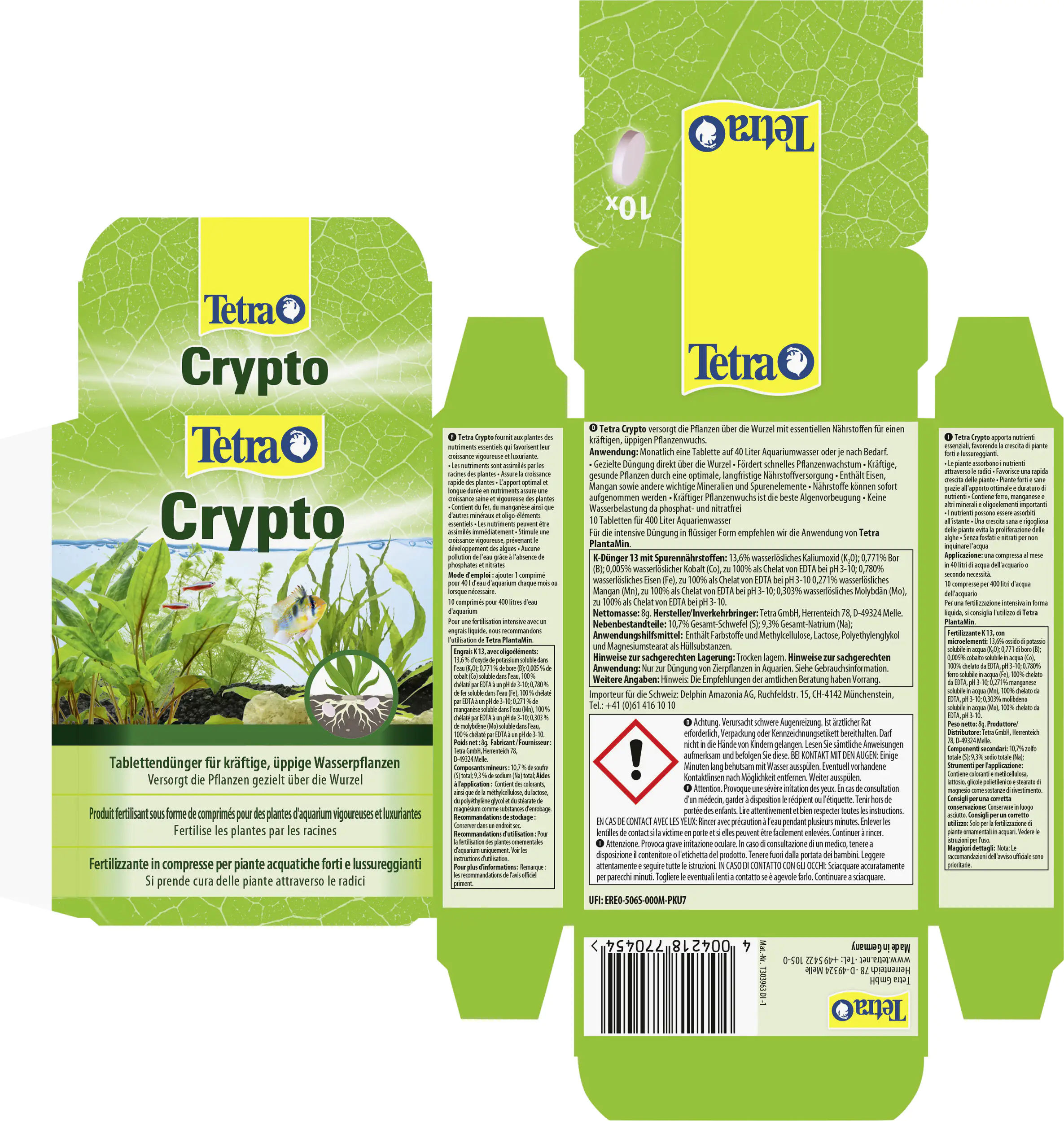Tetra Aquariendünger Crypto 10 Tabletten Tetra Aquariendünger Crypto 10 Tabletten