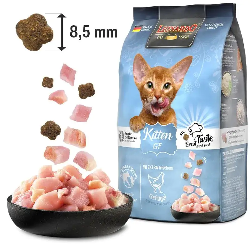 Leonardo Katzentrockenfutter  Leo Kitten GF mit extra frischem Geflügel 1,8 kg