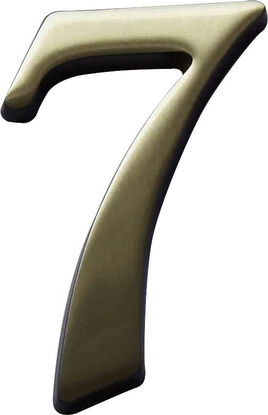 Alpertec Hausnummer 7 Bronze