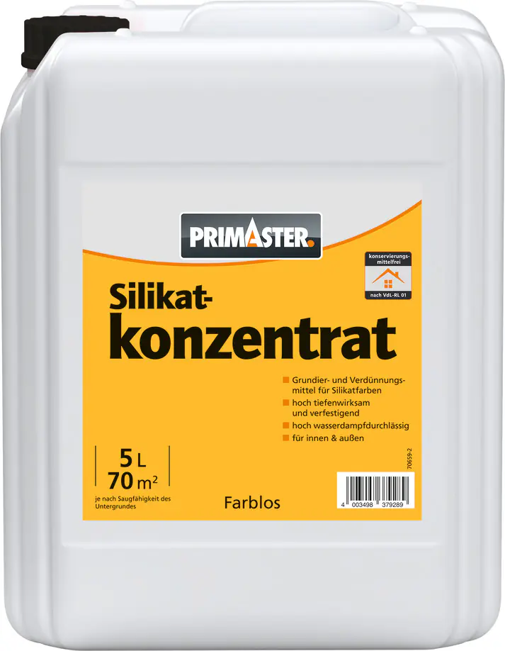 Primaster Silikatkonzentrat 5,0 L farblos