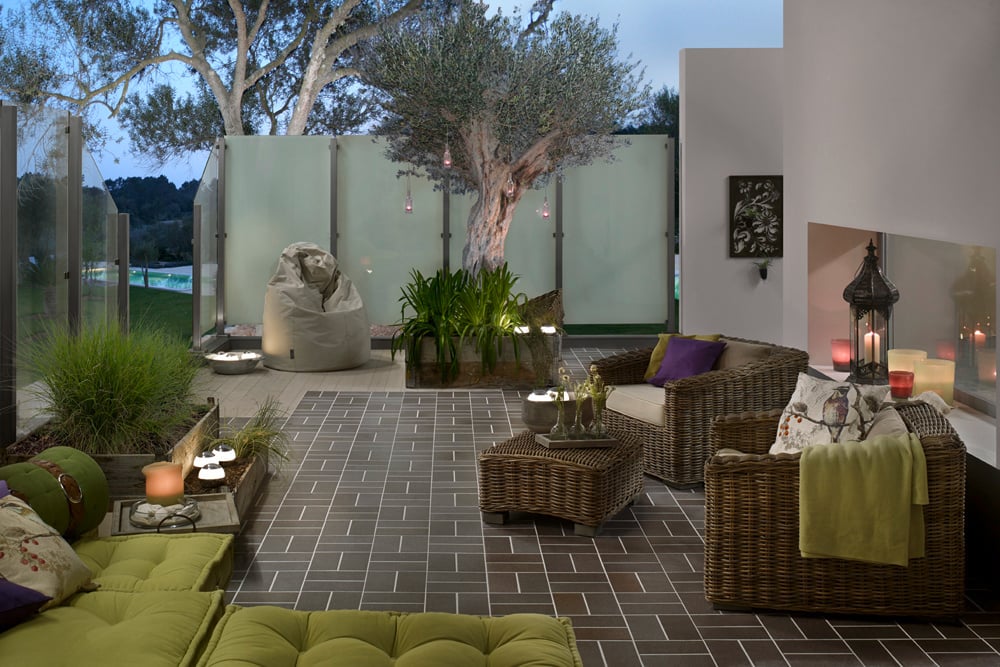 Spaltplatte 24 x 11,5 cm schiefergrau-bunt