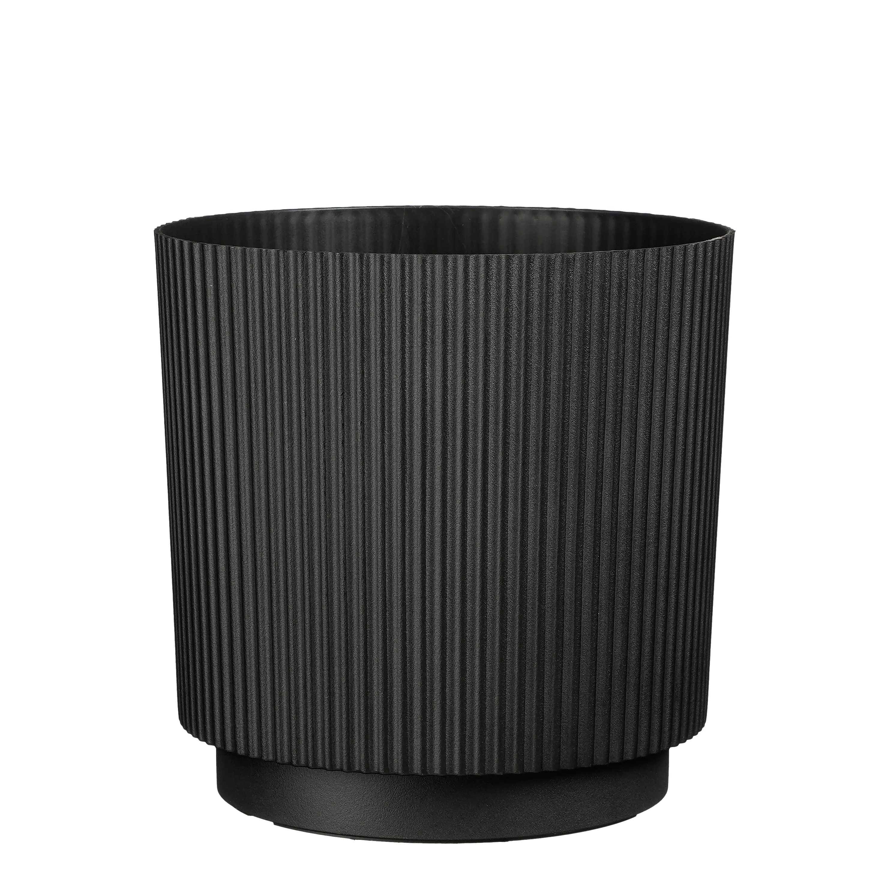 Mica Decorations Übertopf Ibarra Kunststoff schwarz Ø 30 cm 