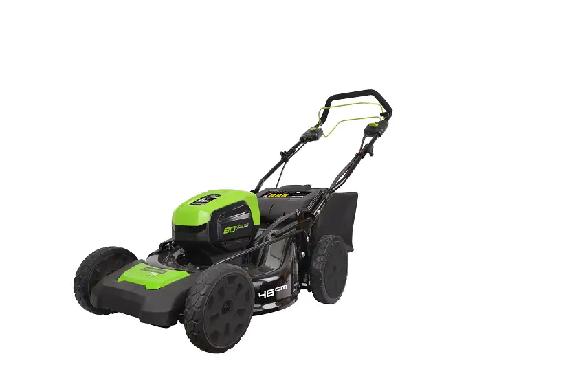 Greenworks Akku-Rasenmäher 80 V mit Radantrieb ohne Akku und Ladegerät