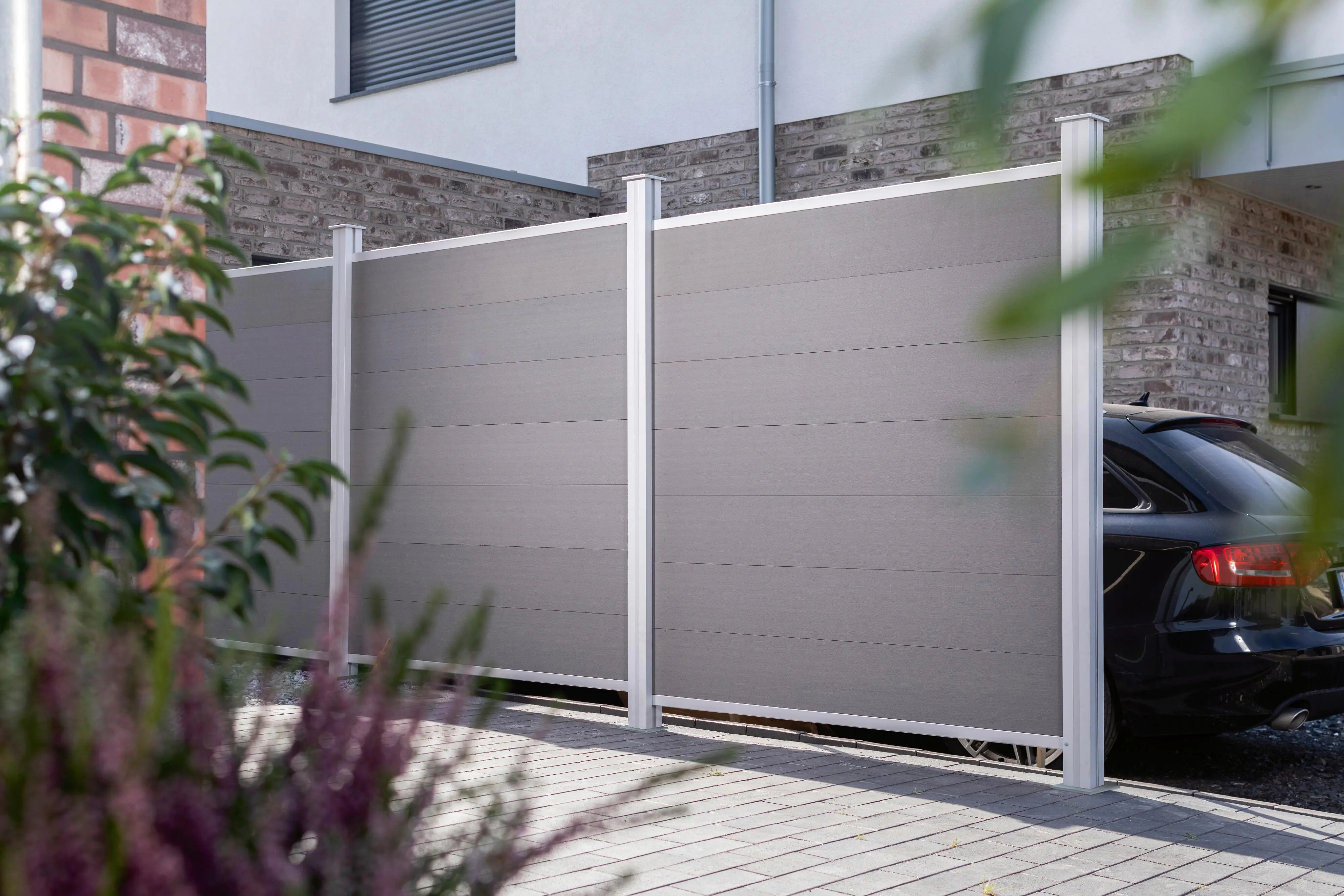 Osmo Sichtschutzelement Multi-Fence Elegance Grundelement, hellgrau