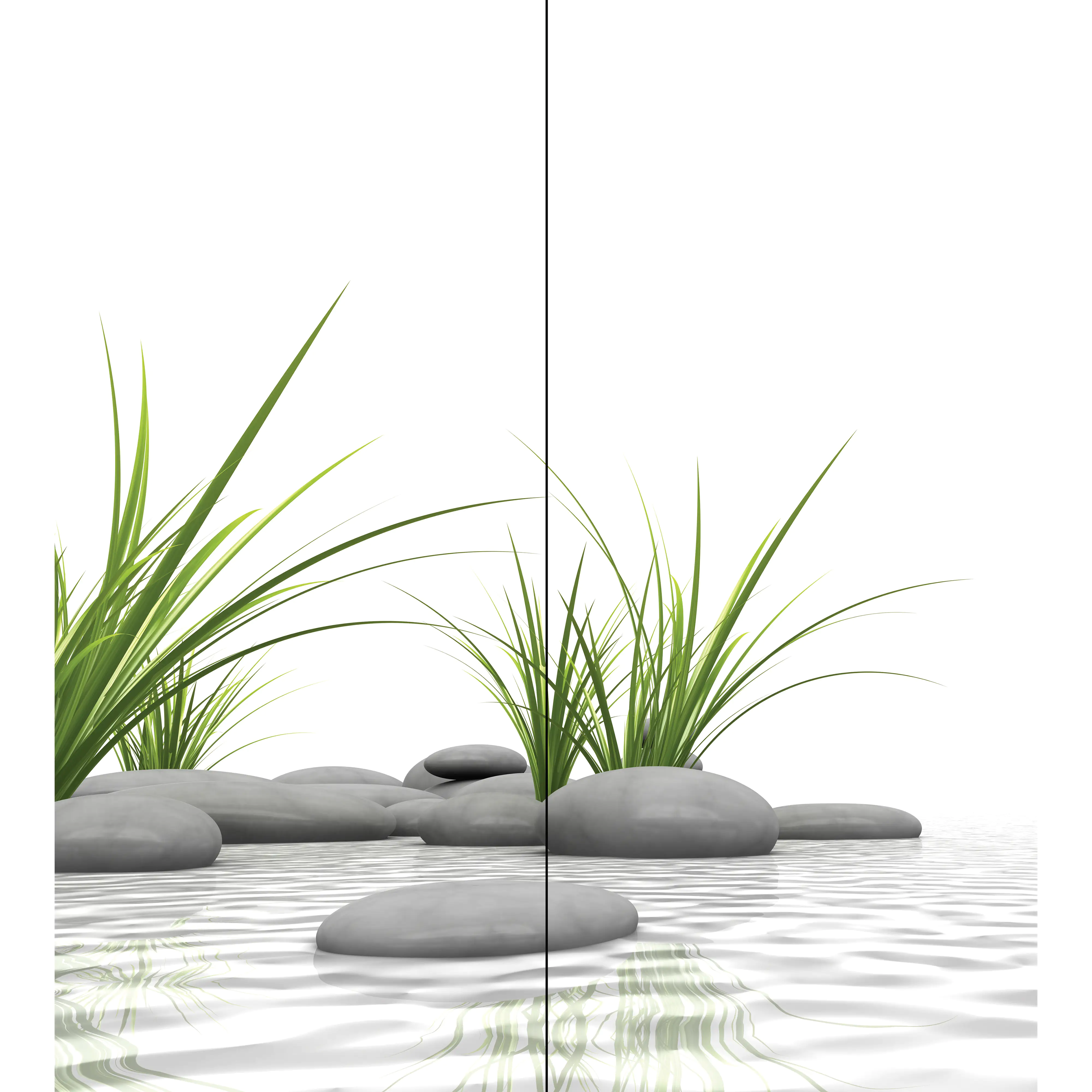 4060991046957_2235752 Schulte Duschrückwand Zen-Steine+Gras