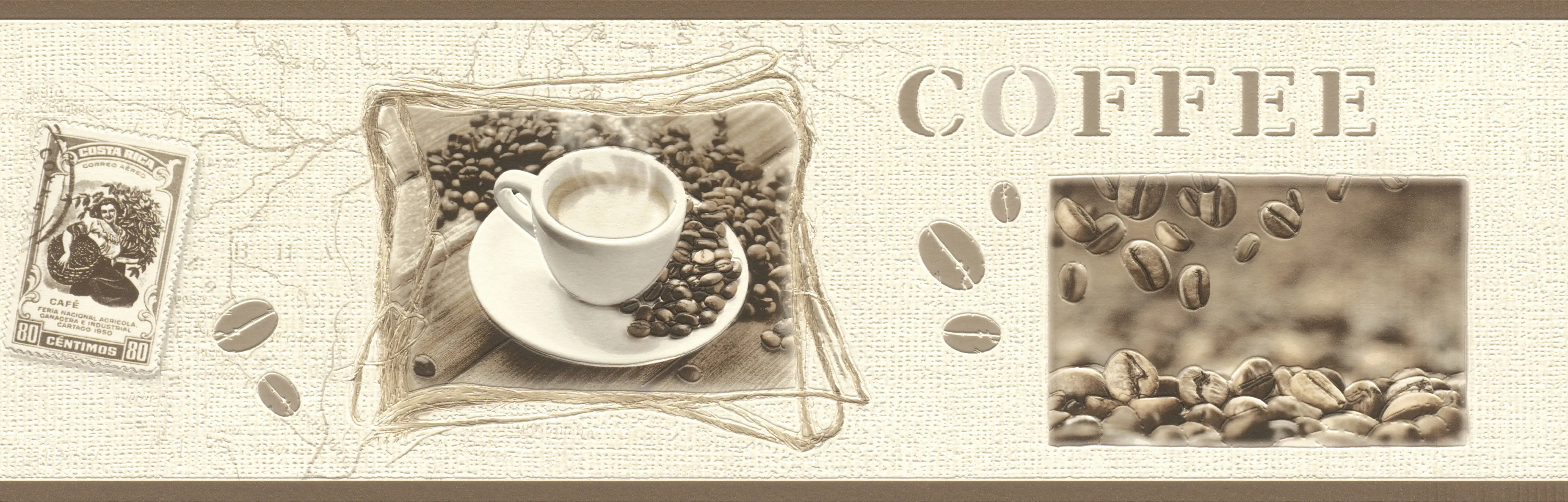 Rasch Vliesborte 855005 Selection, Café braun-beige, 5x0,17 m Rasch Vliesborte 855005 Selection, Café braun-beige, 5x0,17 m