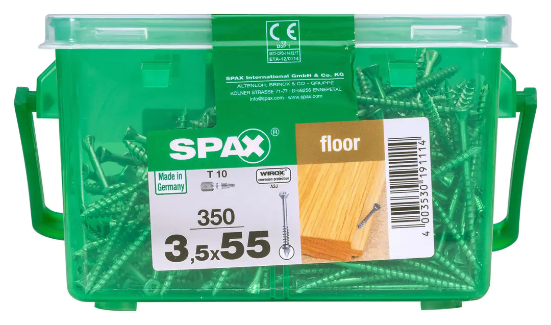Spax Dielenschrauben 3.5 x 55 mm TX 10 - 350 Stk.