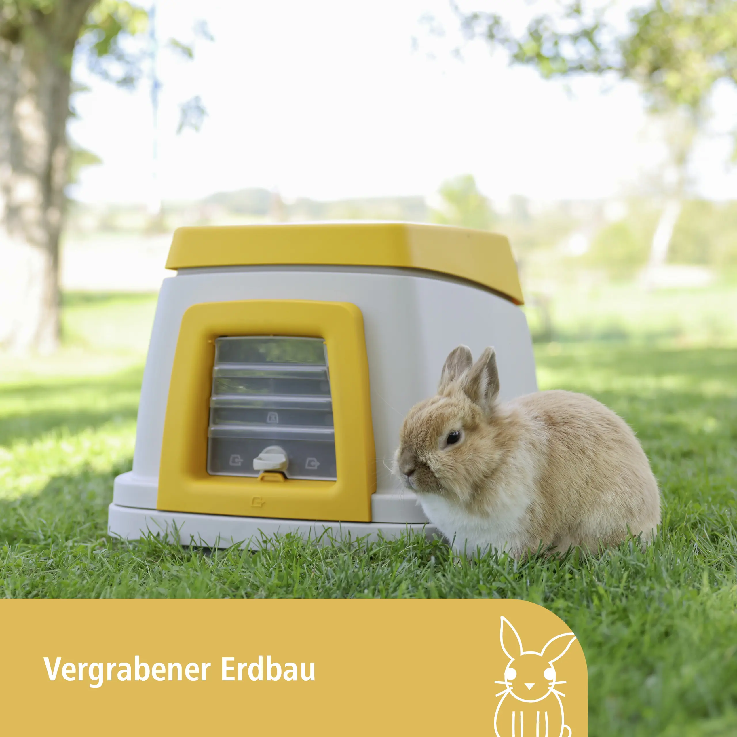Kerbl Kaninchenbau Bunny Base Komplettset, grau/orange, L 58 x B 38,5 x H 55 cm Kerbl Kaninchenbau Bunny Base Komplettset, grau/orange, L 58 x B 38,5 x H 55 cm