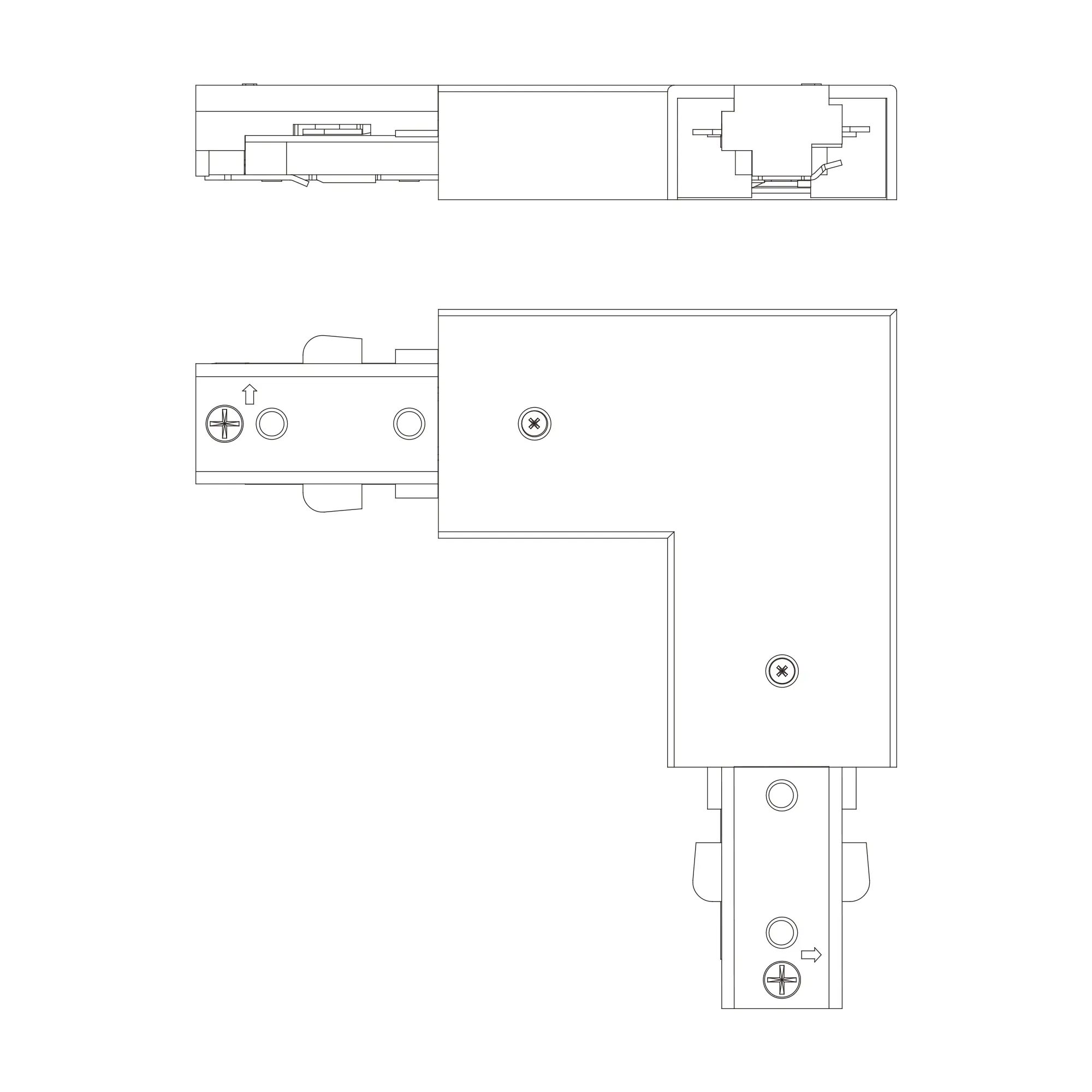 Philips EasyLink Stromverbinder für Schienenleuchte L schwarz