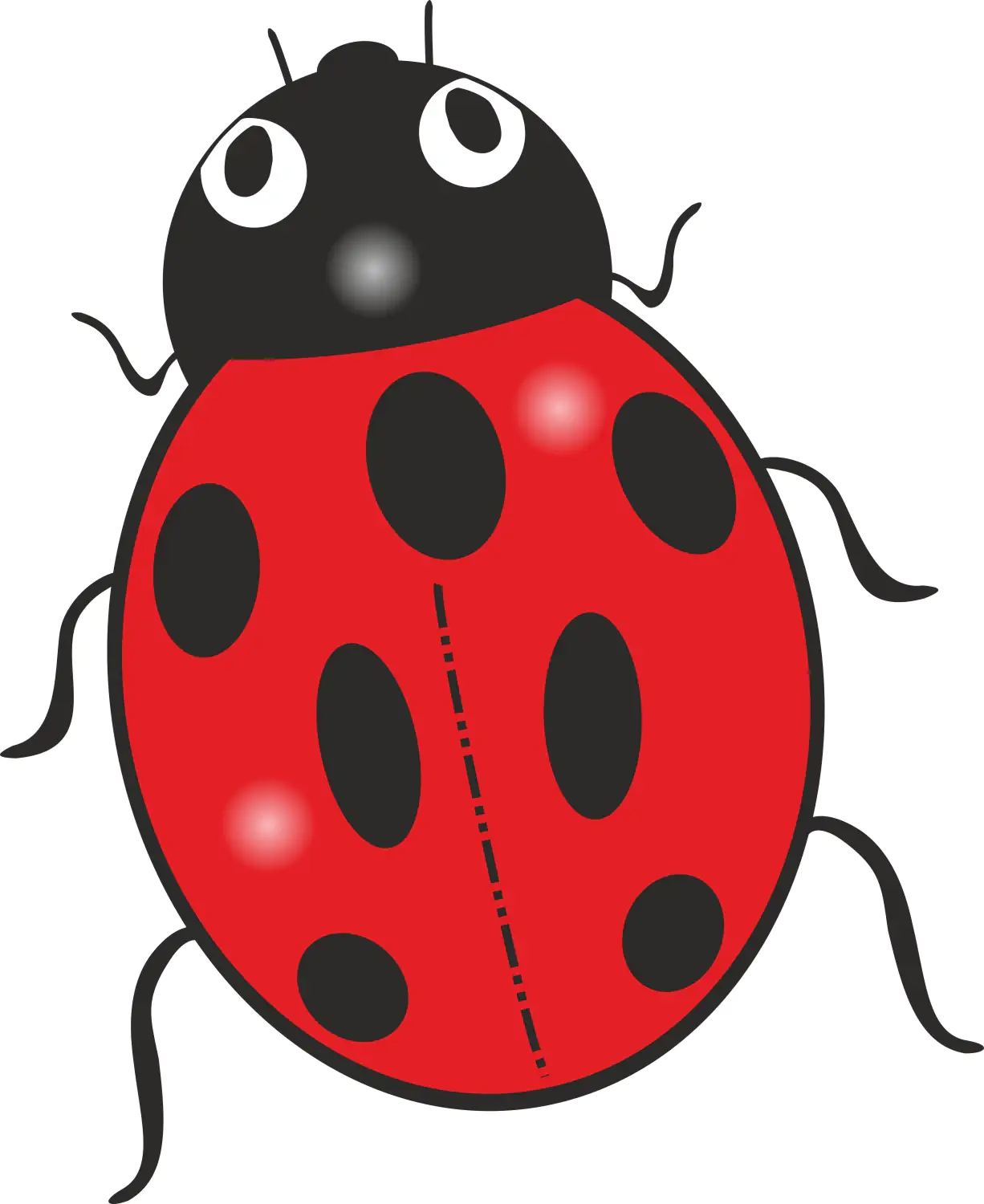 Hermann Schütz Aufkleber Marienkäfer rot 60x50mm