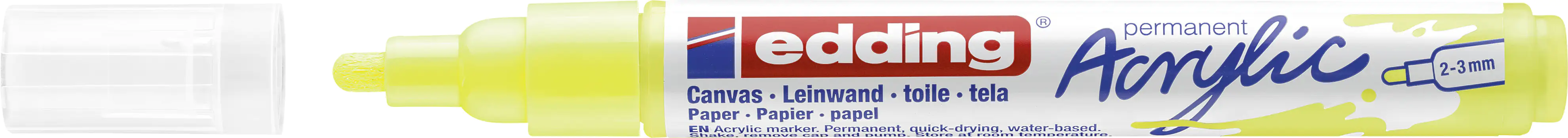 edding 5100 Acrylmarker medium neongelb 2 - 3 mm
