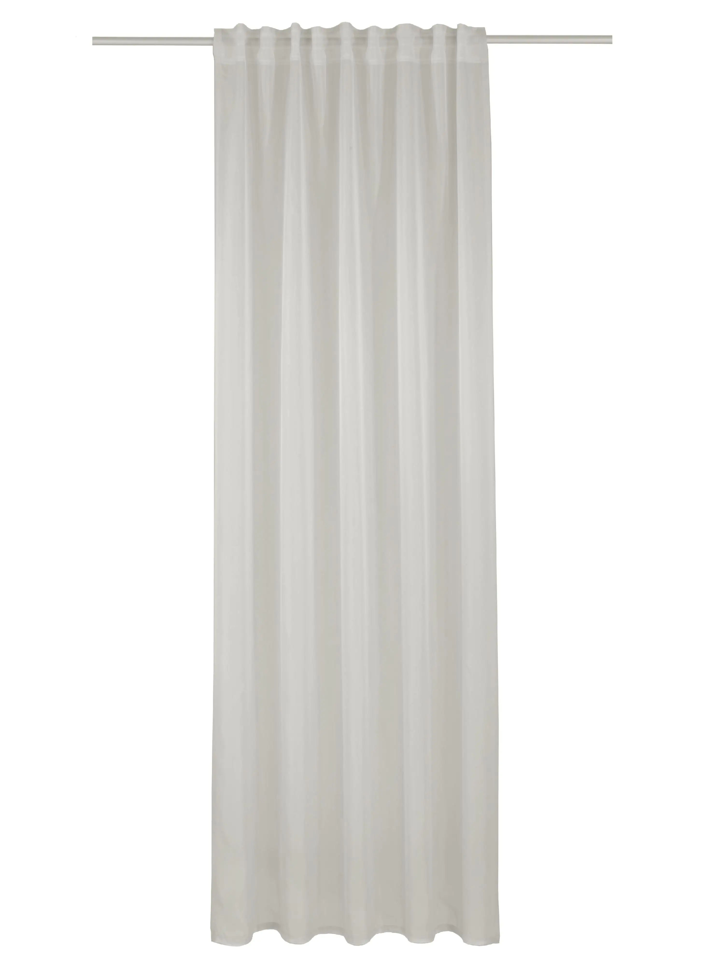 Neusser Collection Verdunklungsschal mit Gardinenband creme 13 x245 cm