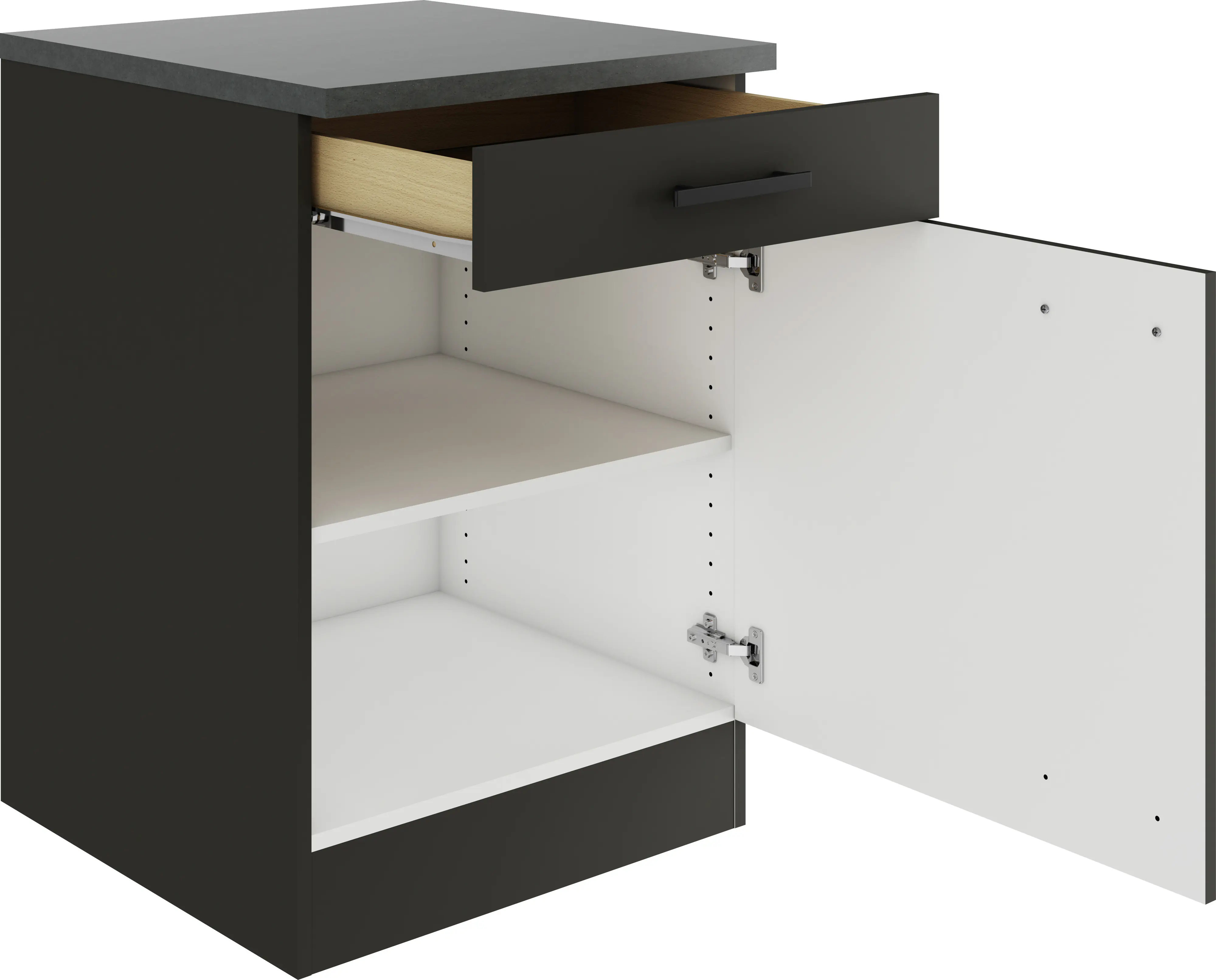 Optifit Unterschrank Madrid 420 anthrazit matt 60 cm