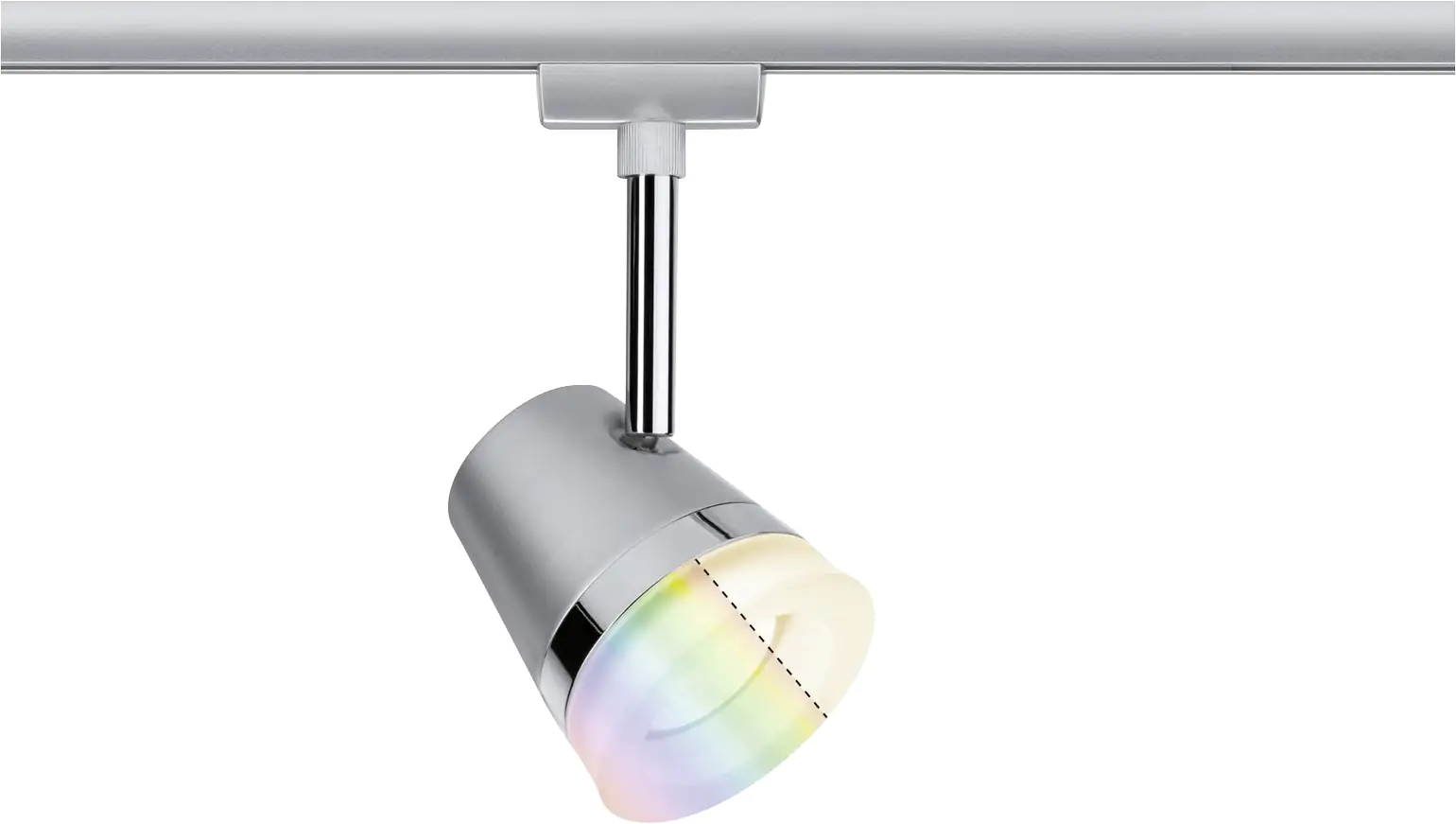 4000870955253 Paulmann URail Zigbee Schienenspot Cone chrom-matt 18 cm RGBW GU10