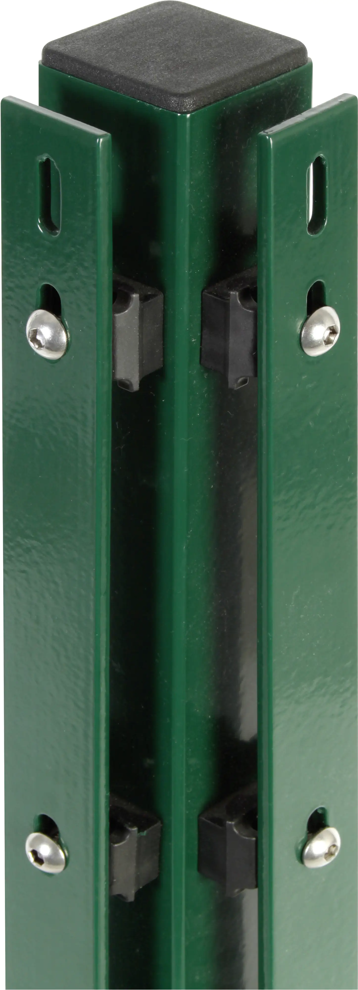 Alberts Eckpfosten mit Flacheisen 175 cm 60 x 60 mm grün