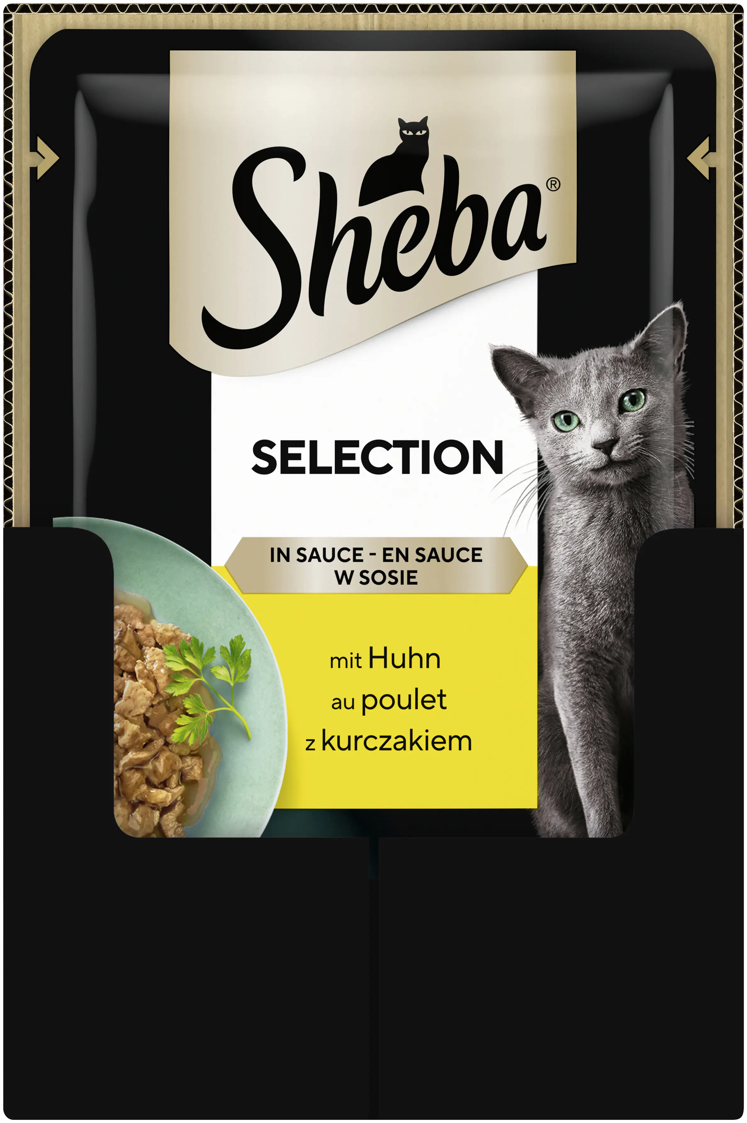 Sheba Selection in Sauce Katzennassfutter Adult  85 g Huhn