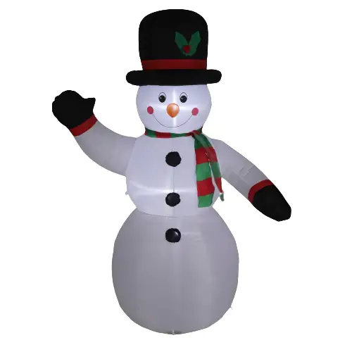 Luca Lighting Schneemann aufblasbar weiß mit LED Luca Lighting Schneemann aufblasbar weiß mit LED