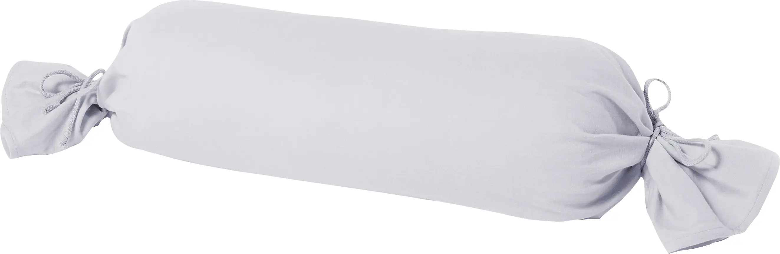 Mako Kissenbezug Feinjersey für Nackenrolle 15 x 40 cm hellgrau  Mako Kissenbezug Feinjersey für Nackenrolle 15 x 40 cm hellgrau