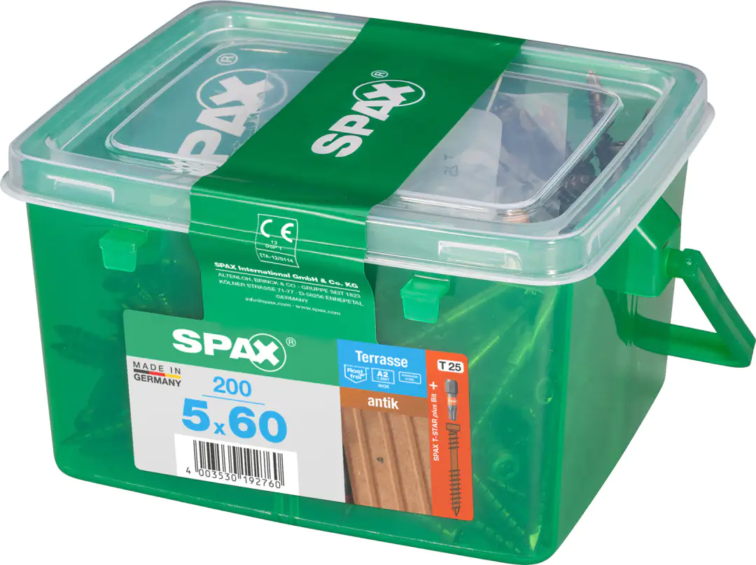 Spax Terrassenschrauben 5.0 x 60 mm TX 25 - 200 Stk.