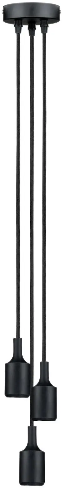 Paulmann Neordic 3er Pendelleuchte Ketil schwarz 10 cm E27 20 W dimmbar
