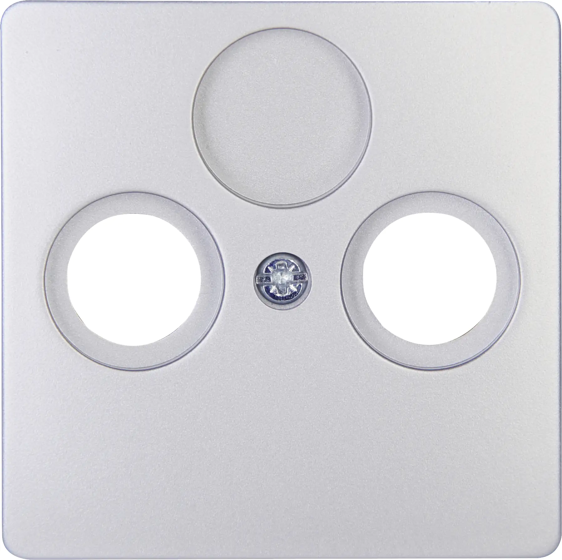 4008224583459 Kopp Antennen-Abdeckung Paris silber, TV/RF, 334920184
