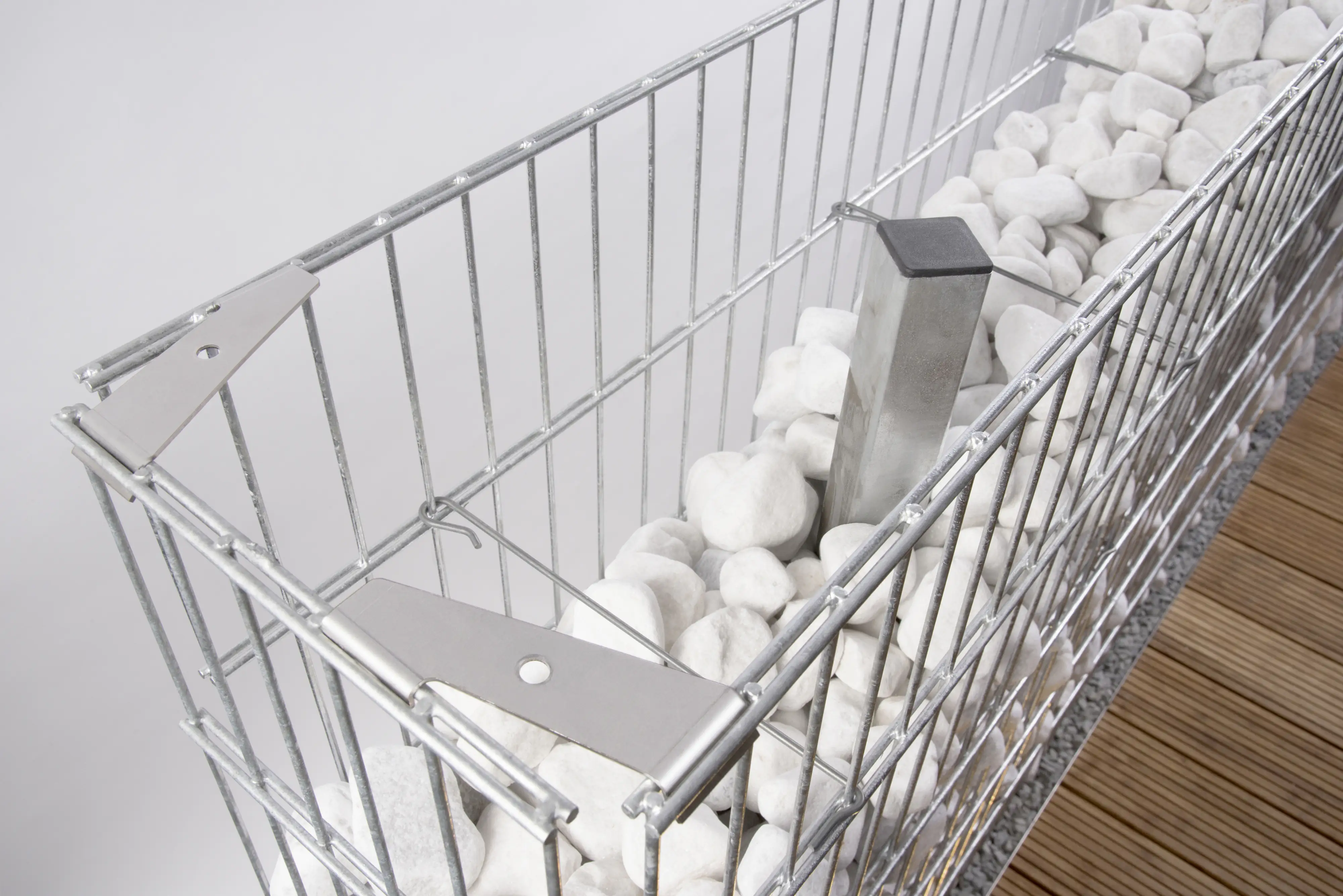 Alberts Seitengitter Gabione 25 x 100 cm verzinkt