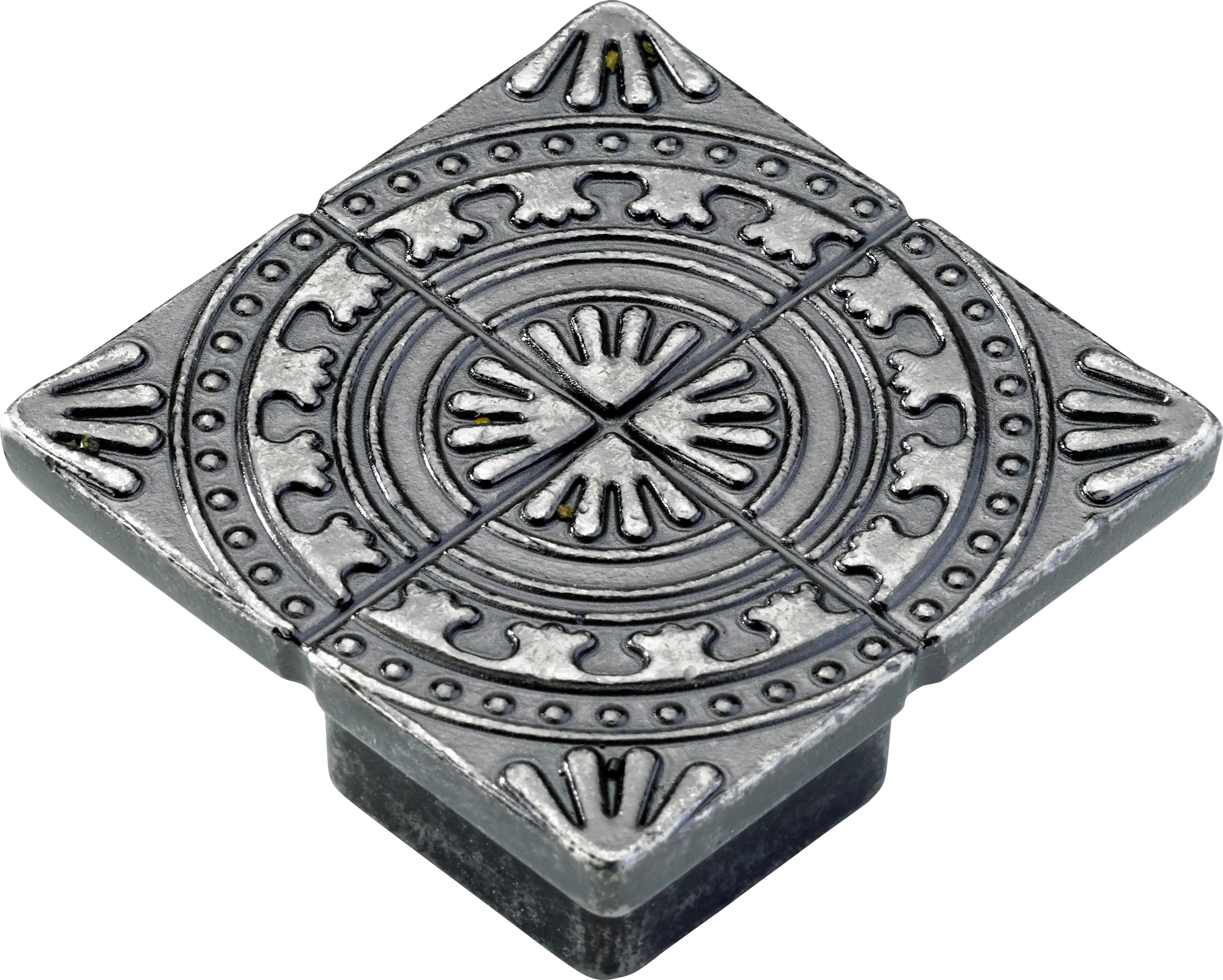 Hettich Möbelknopf Zinkdruckguss brüniert 38,0 x 38,0 mm - 1 Stück