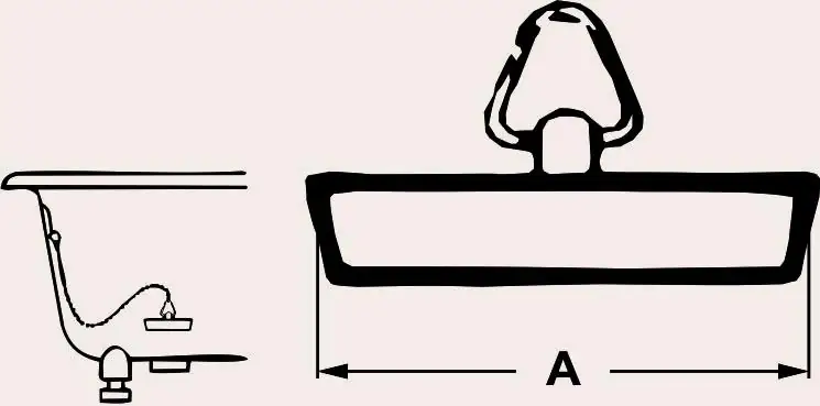 Cornat Ventilstopfen Ø 43,5 mm, für Badewannenablaufgarnituren