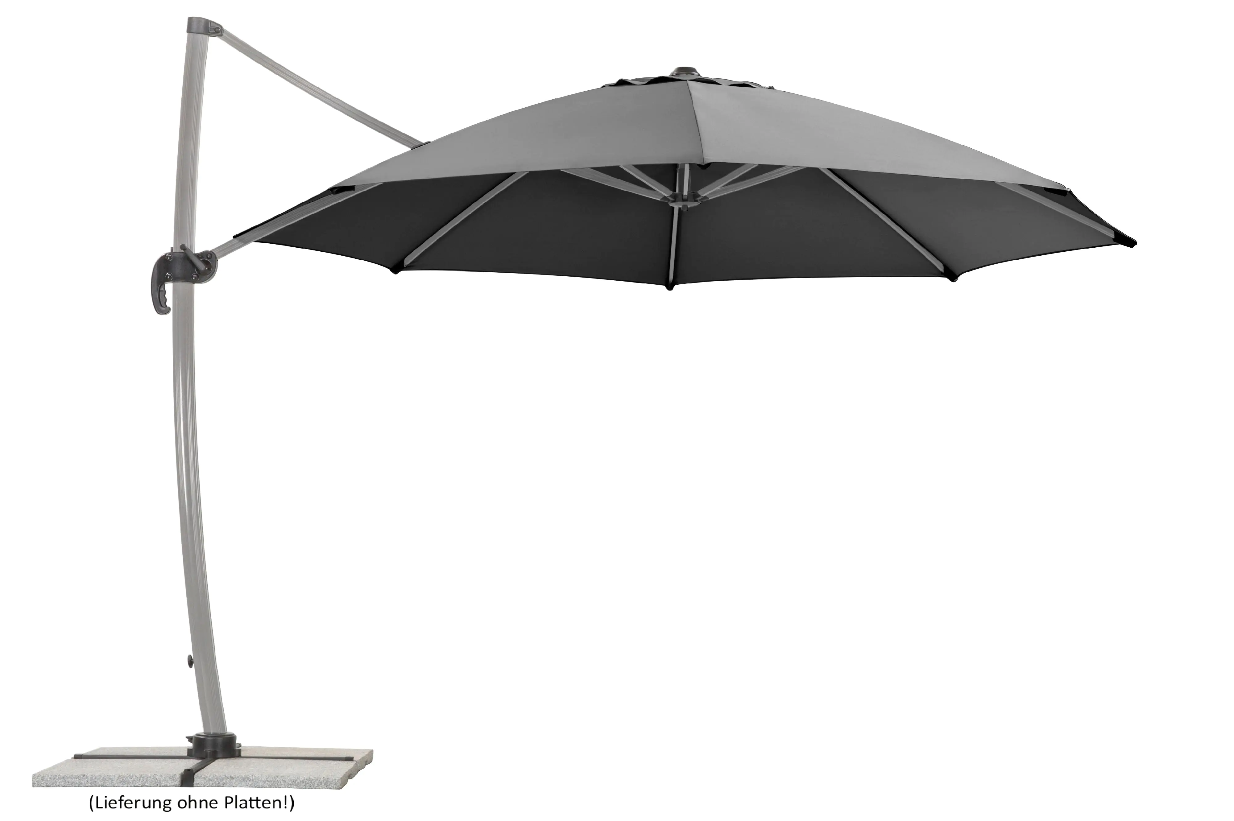 Schneider Ampelschirm Rhodos Rondo anthrazit, Ø 350 cm Schneider Ampelschirm Rhodos Rondo anthrazit, Ø 350 cm