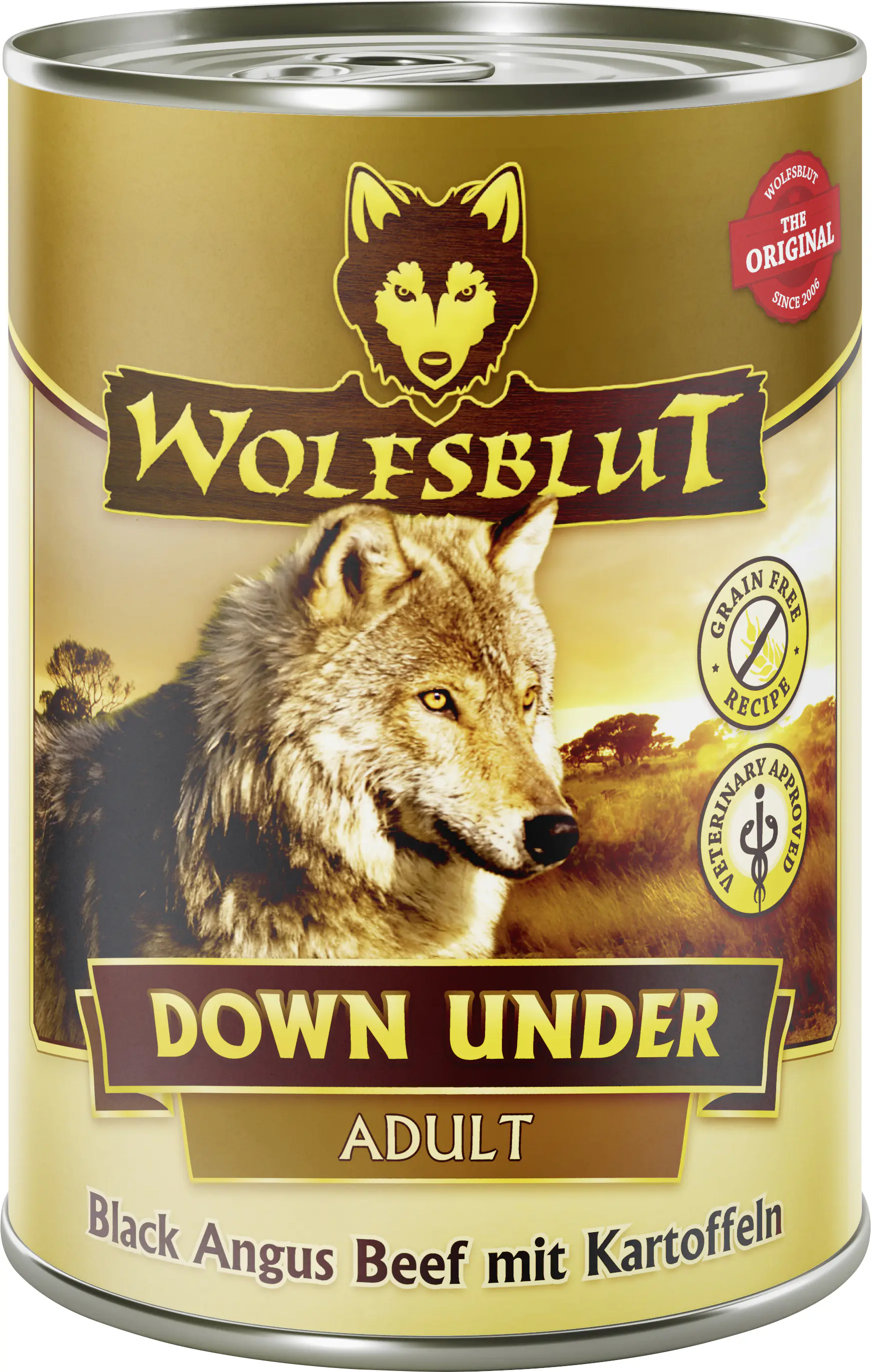 Wolfsblut Down Under Adult Nassfutter - Rind mit Gemüse 395 g Adult