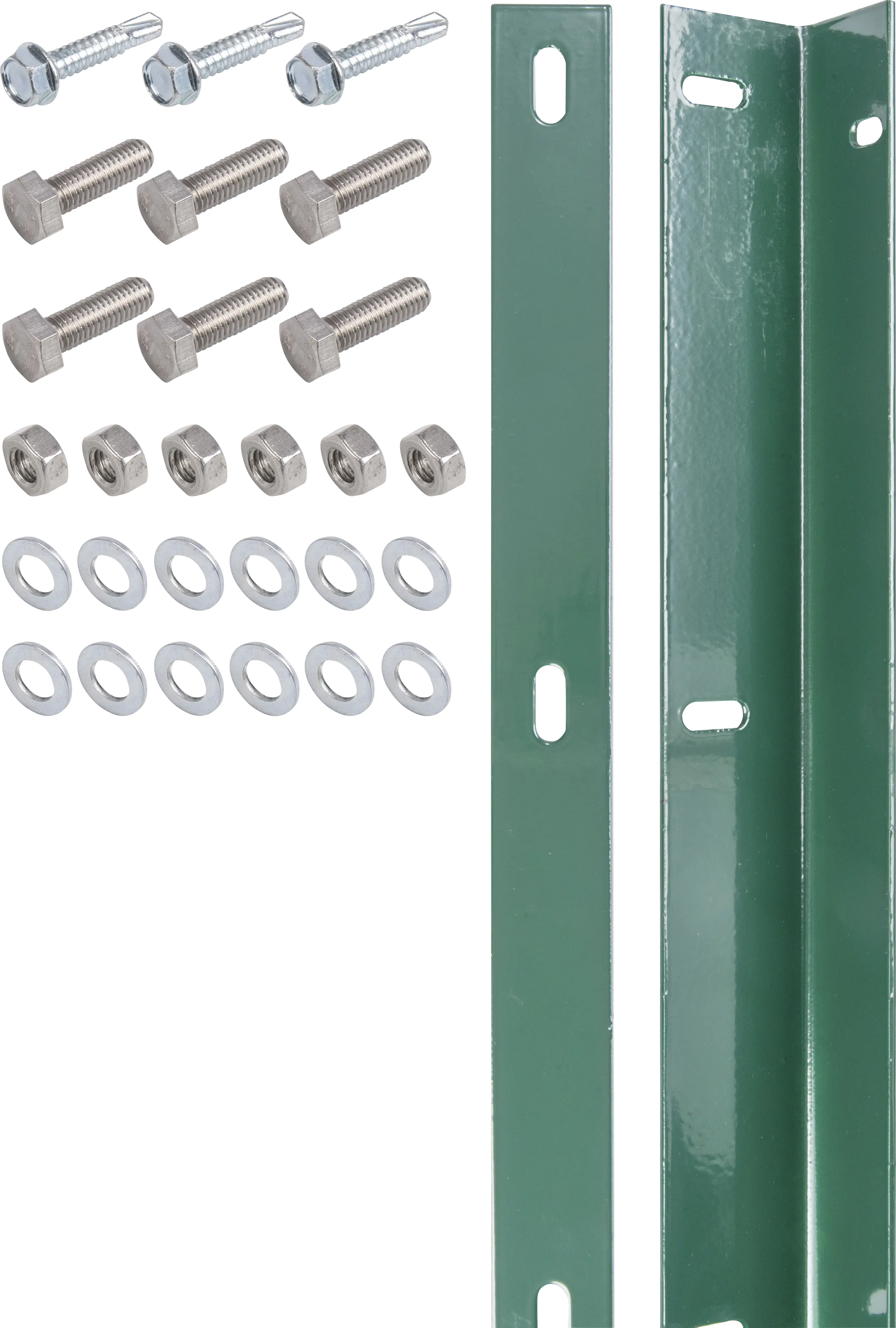 Alberts Befestigungsleiste für Doppelstabmatte grün 200 cm