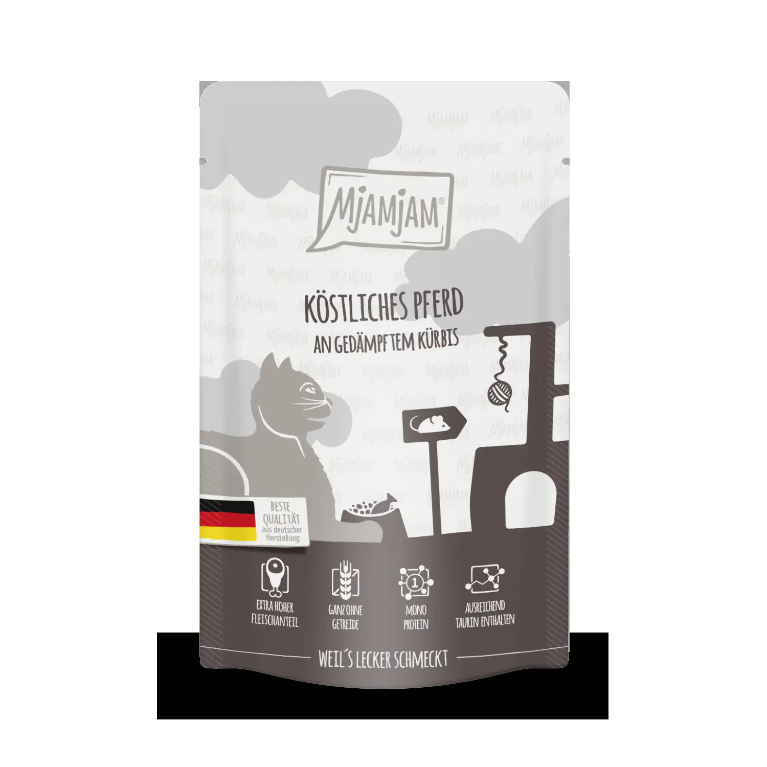 MjAMjAM - Quetschie - köstliches Pferd an gedämpftem Kürbis 125 g 125 g