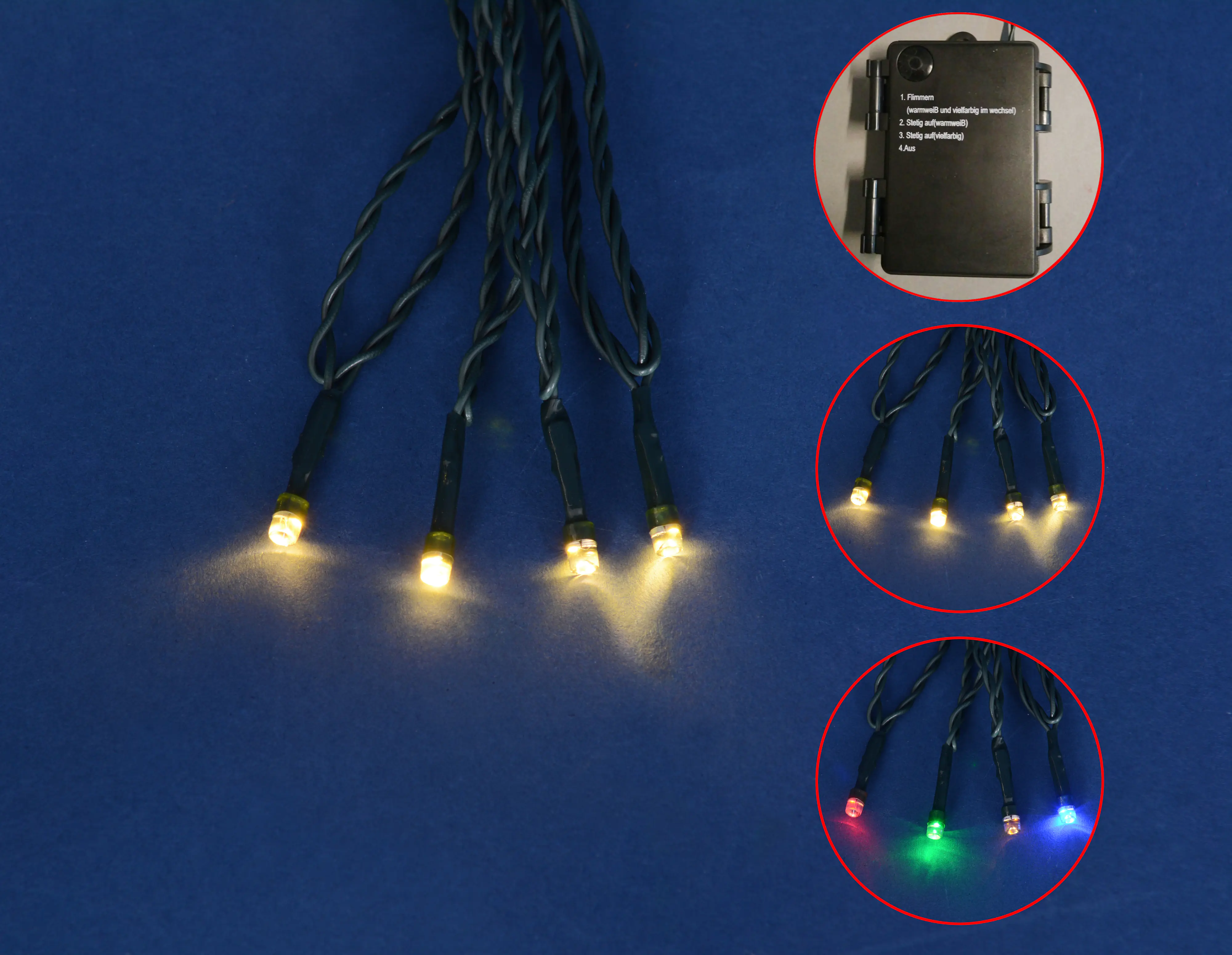 TrendLine LED Lichterkette 40 LED warmweiß bunt 40 LED, warmweiß/bunt TrendLine LED Lichterkette 40 LED warmweiß bunt 40 LED, warmweiß/bunt