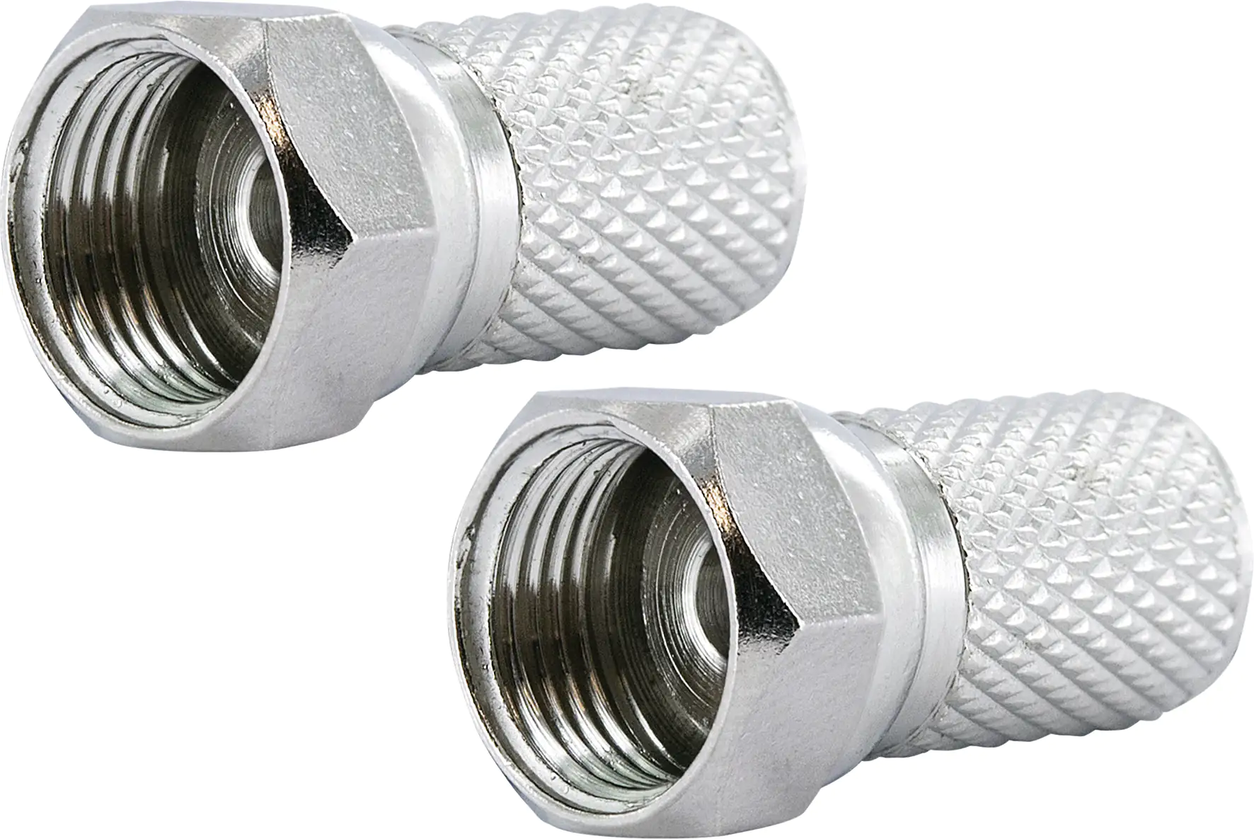 Schwaiger F Stecker FST8002 531 2x F Aufdrehstecker für Kabel mit 8mm Durchmesser