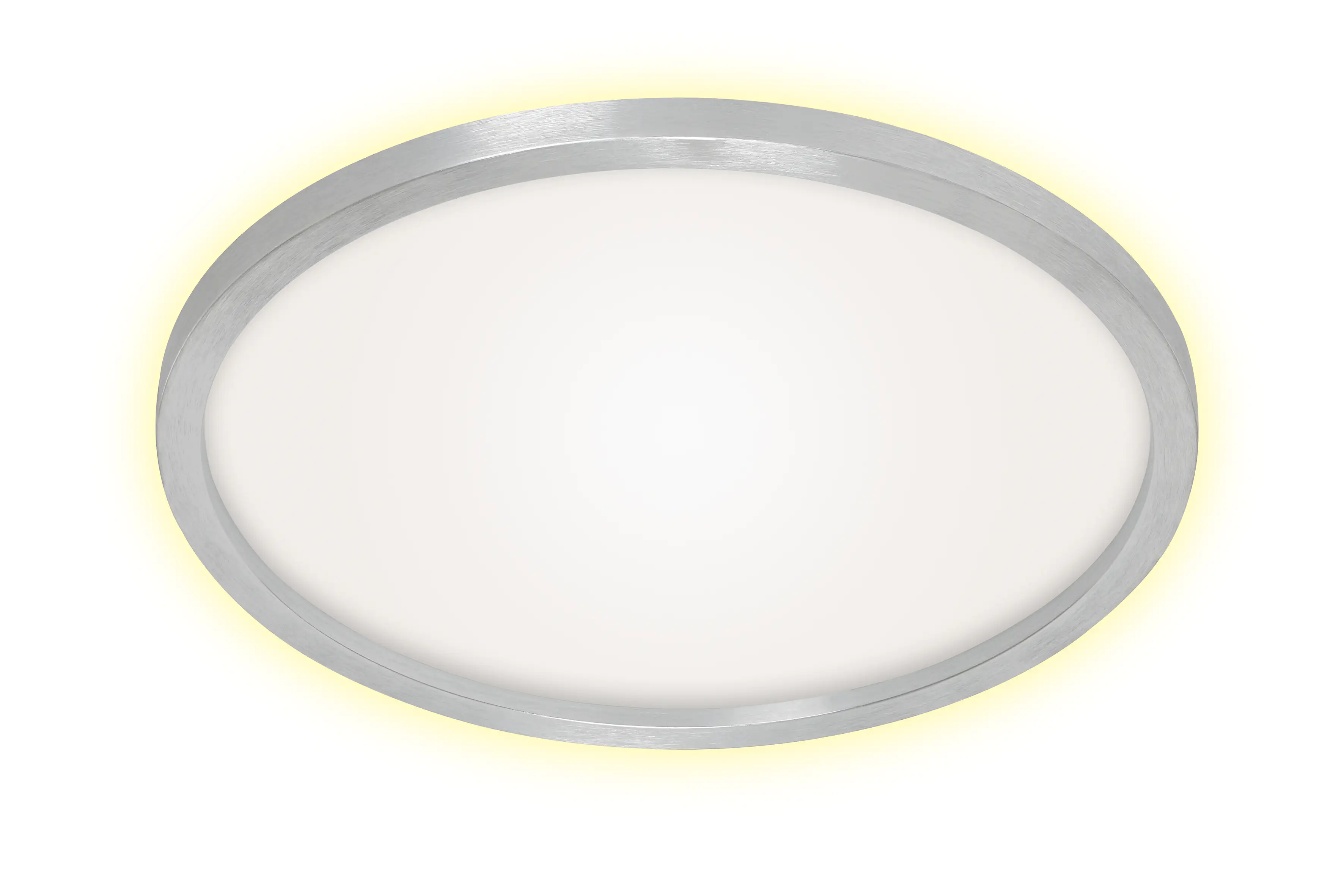 Briloner LED Panel Cadre alu Ø 42,5 cm warmweiß, Backlight-Effekt