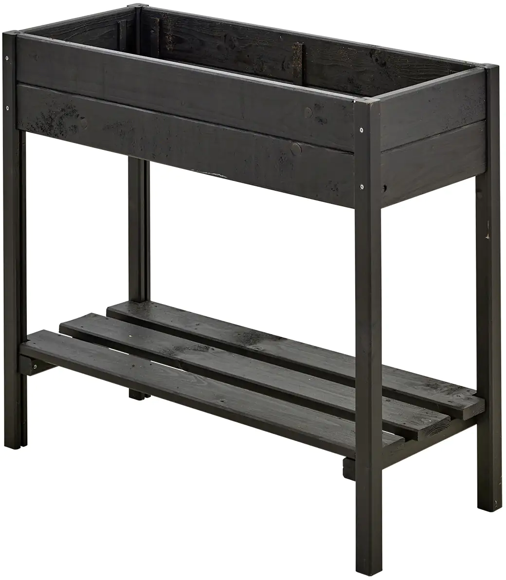 Plus Pflanzkasten auf Beine RAL 9005 Schwarz Plus Pflanzkasten auf Beine RAL 9005 Schwarz