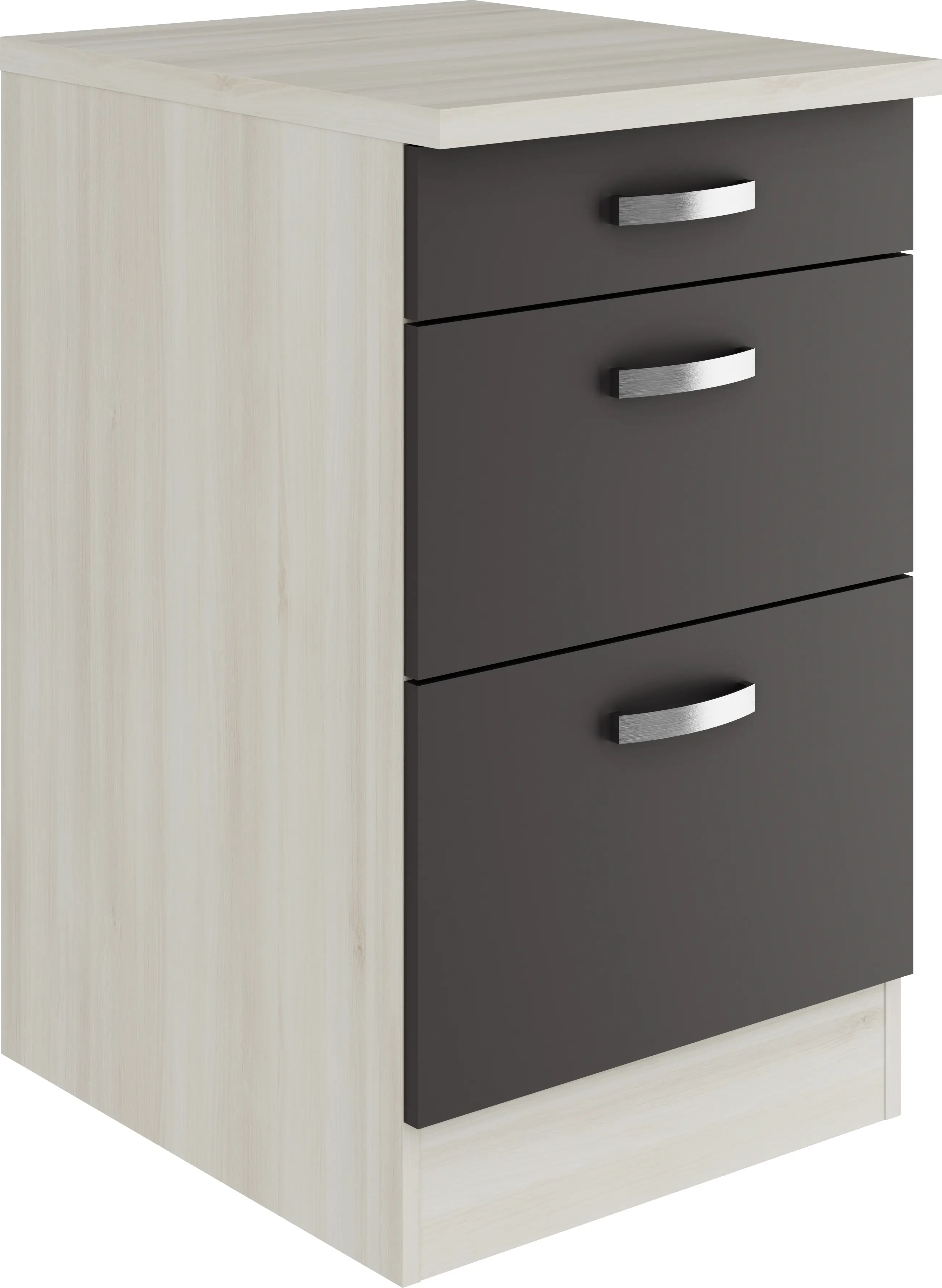 Optifit Unterschrank Faro 220 anthrazit/akazie 50 cm