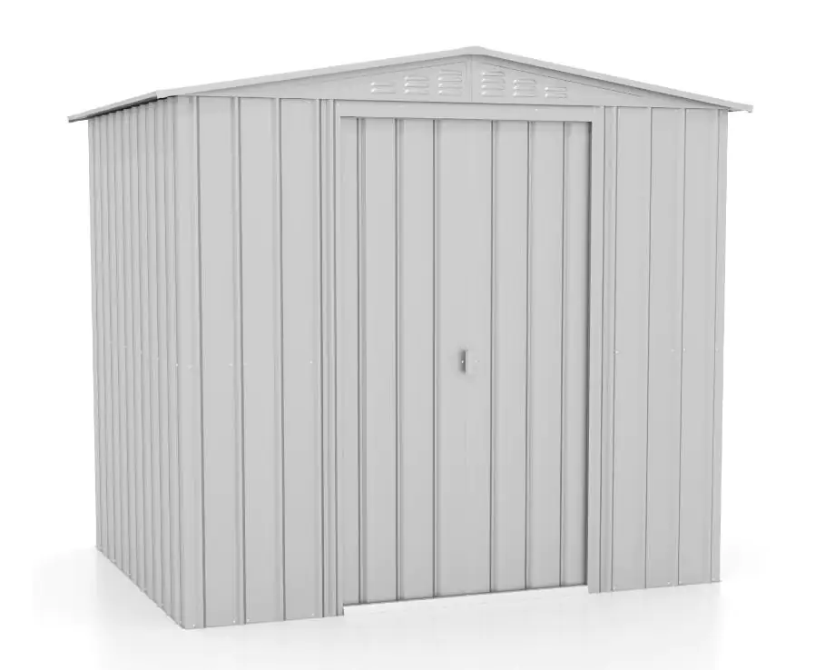 Globel Metallgerätehaus Tower 86 245 x 185 x 220 cm silber-metallic